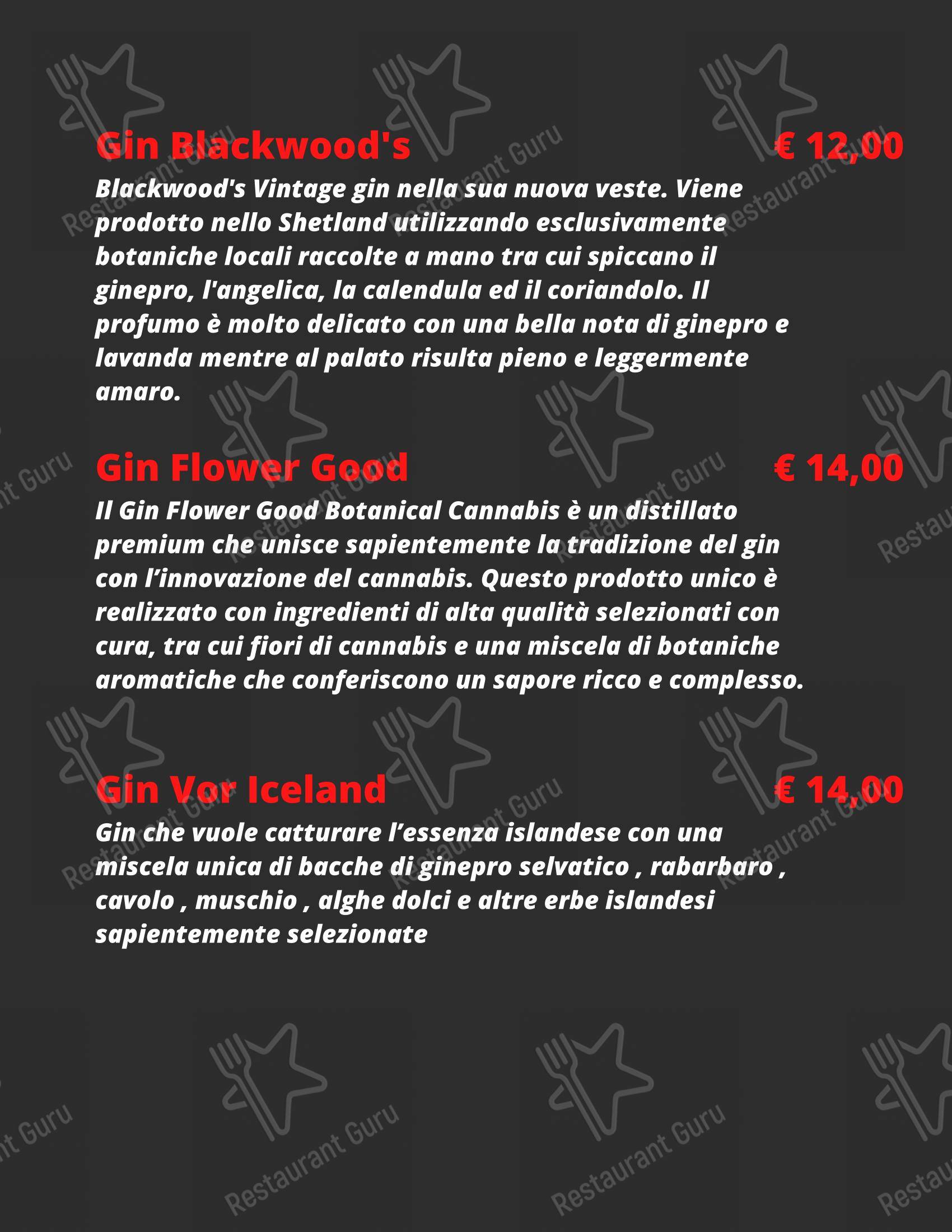 Menu di Shake Cocktail & Wine Bar - Коктейльная карта
