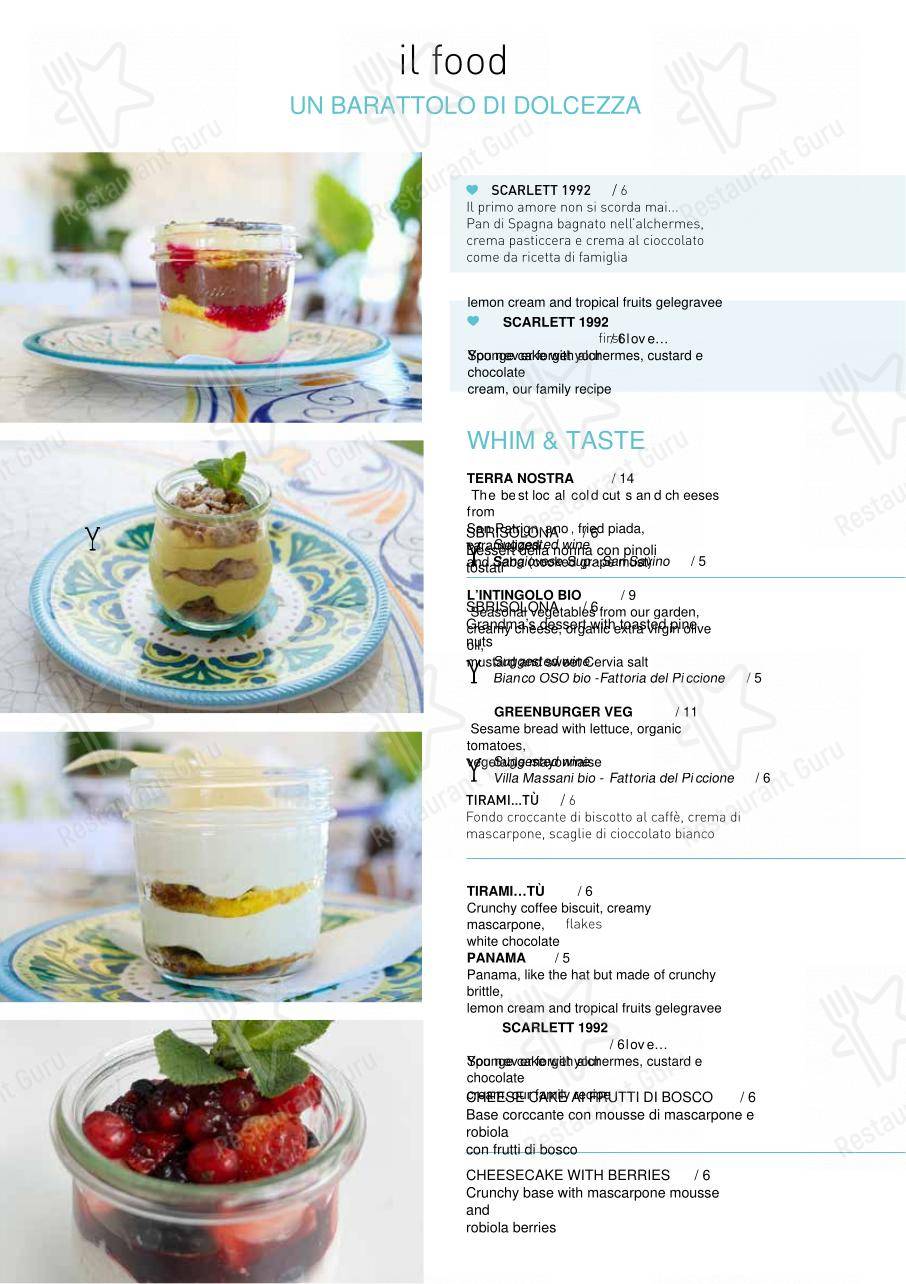 Menu per SkyBar Sea View Riccione in Riccione