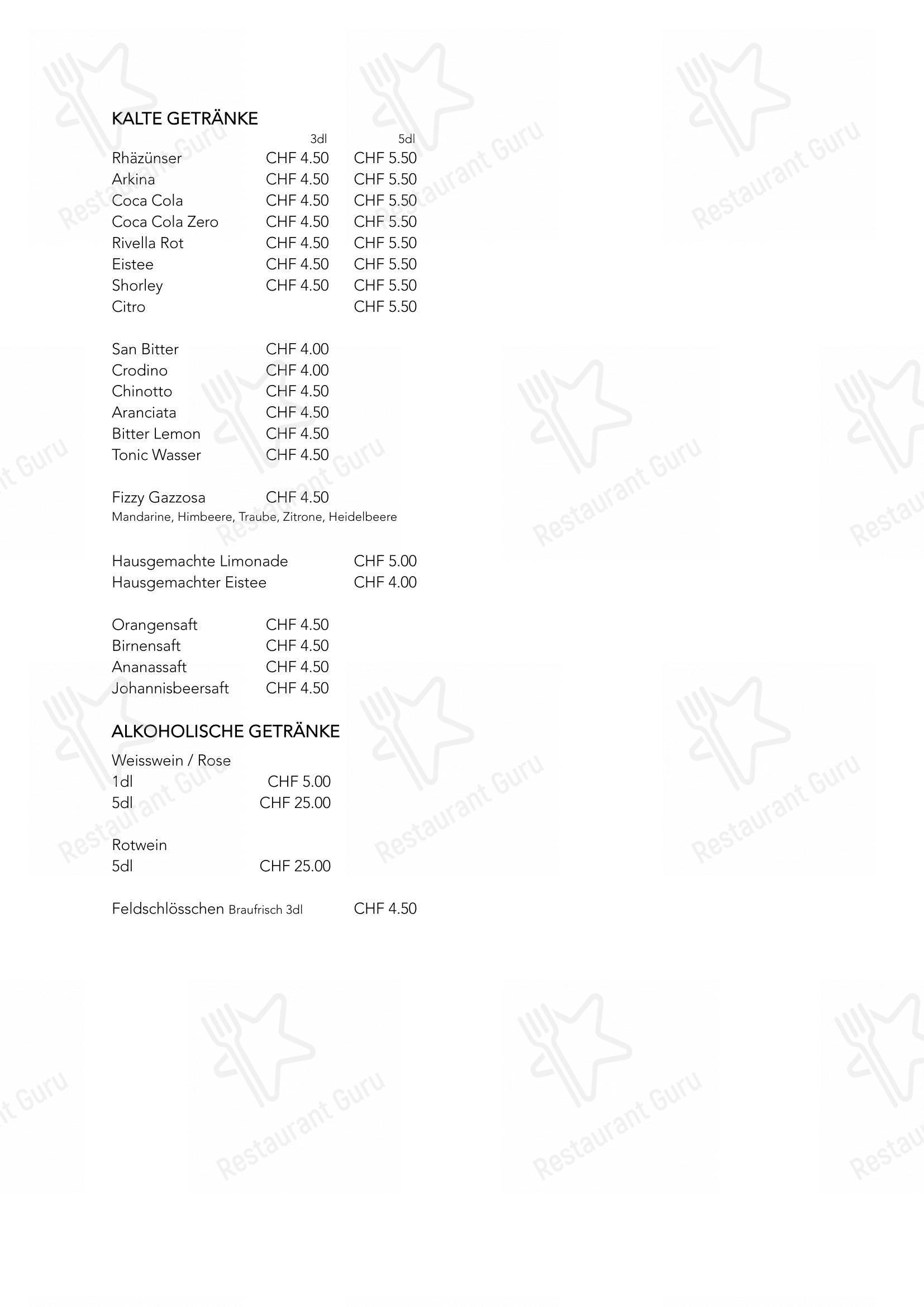 Menu di Sorriso Caffè Bar - Menu