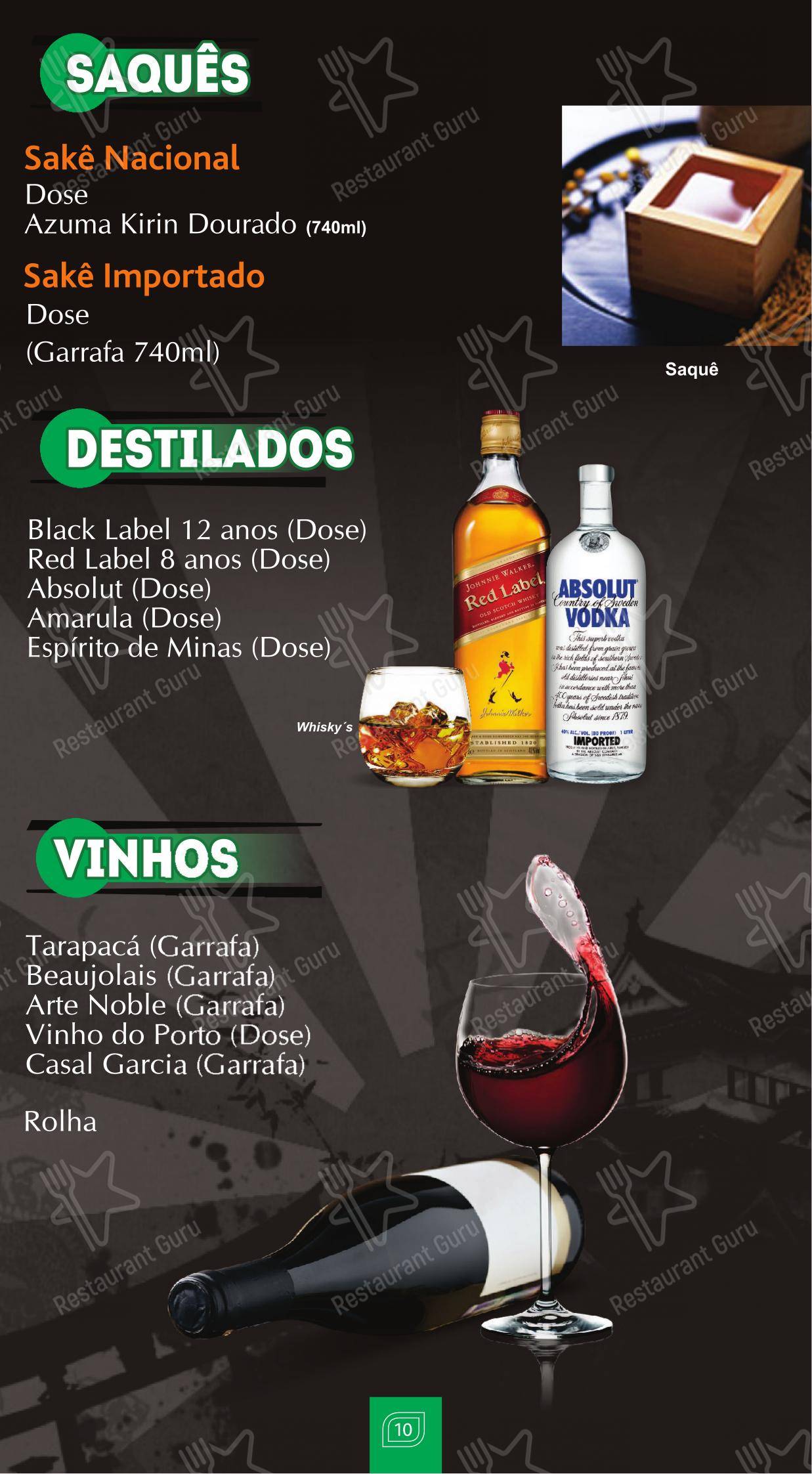 Taki Sushi Granja viana - Menu