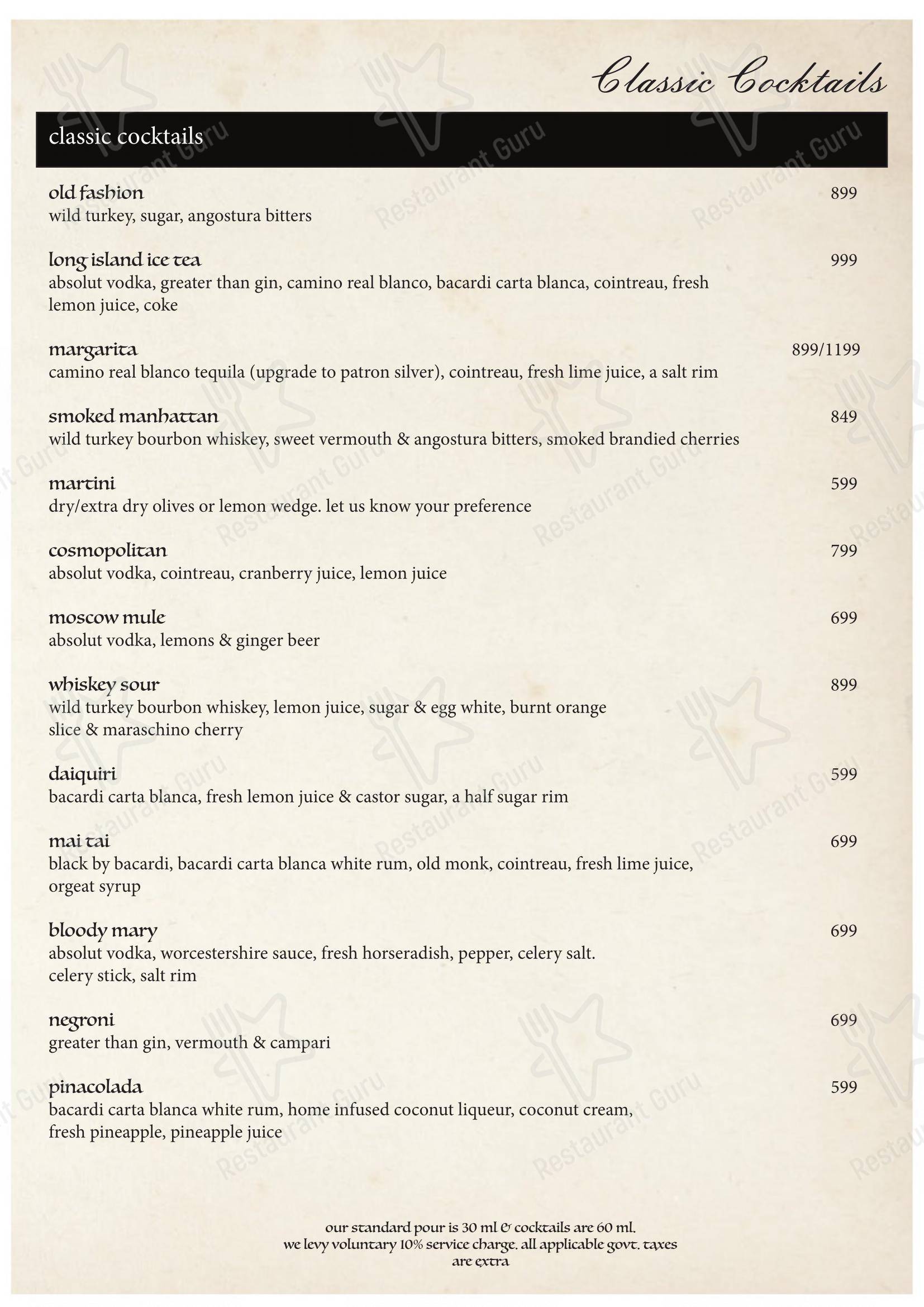 The Maroon Room – Pan Asian Fine Dine in Guwahati in Guwahati - Menu bar