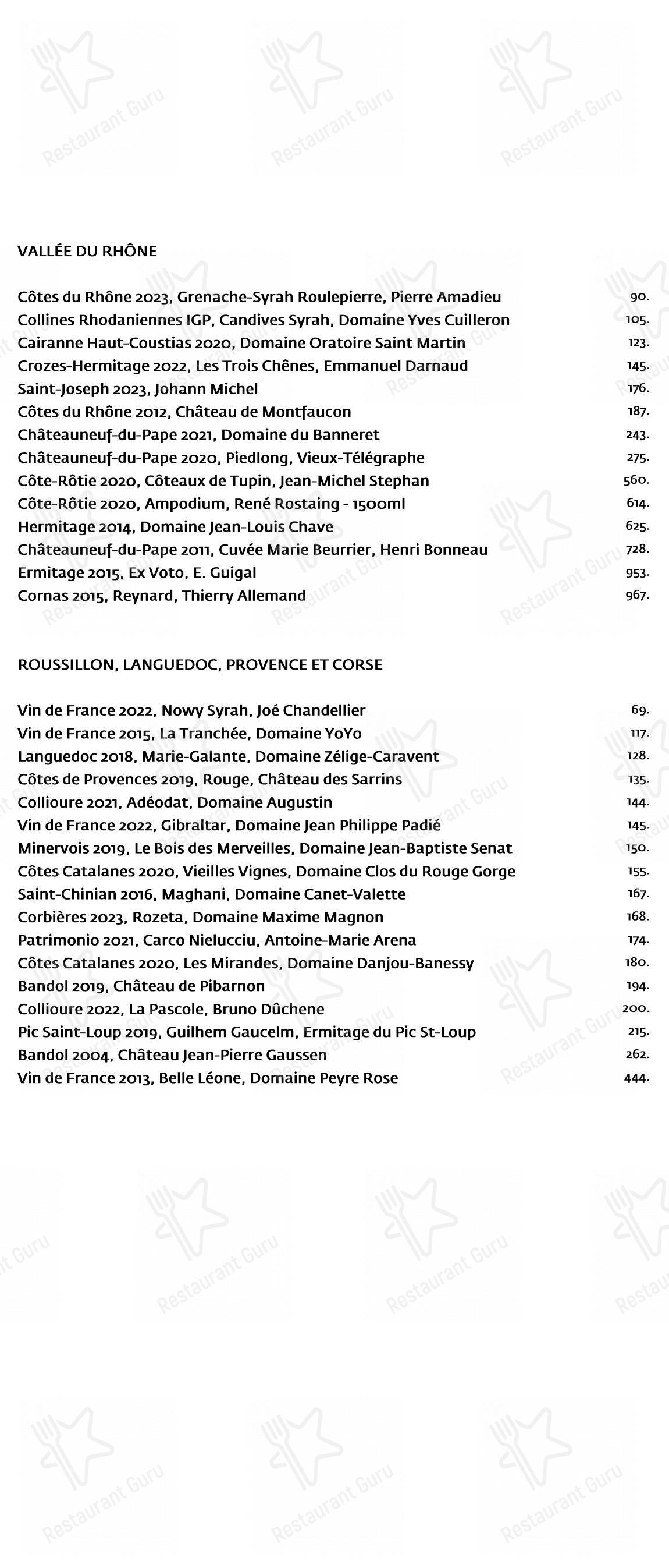 菜单 pour Restaurant Toqué! restaurant
