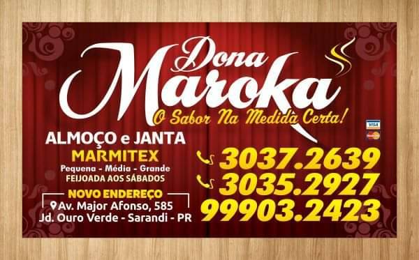 Restaurante Dona Maroka cardápio
