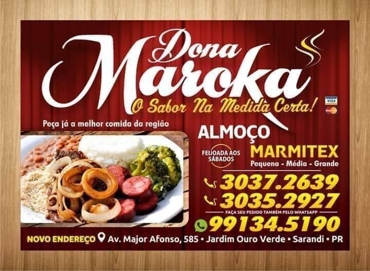 Restaurante Dona Maroka cardápio