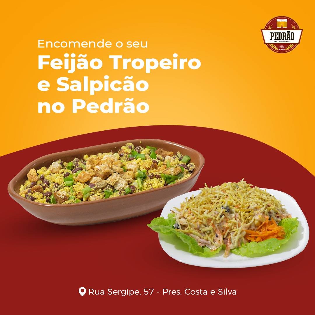 Bar do Pedrao cardápio