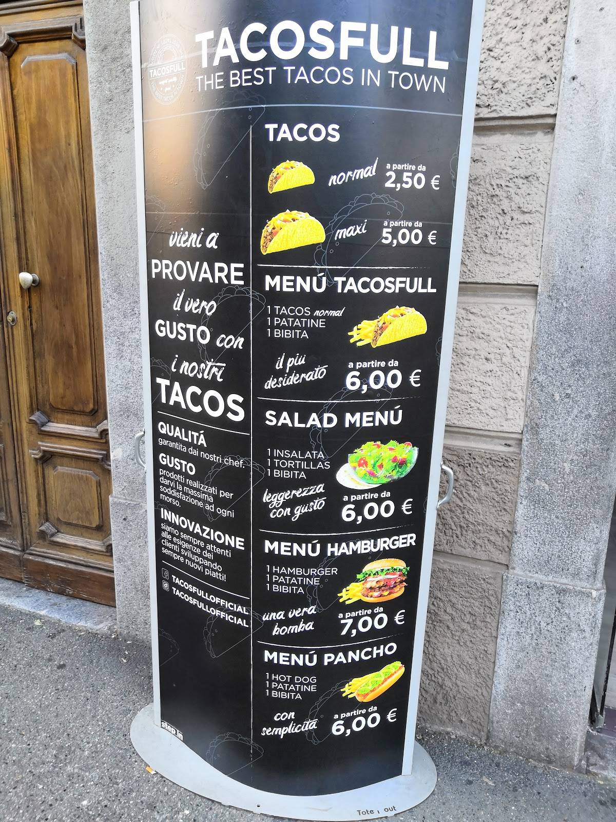 Menu di Ristorante mr.taco 