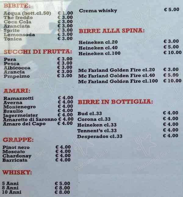 Menu di Plat Du Jour 