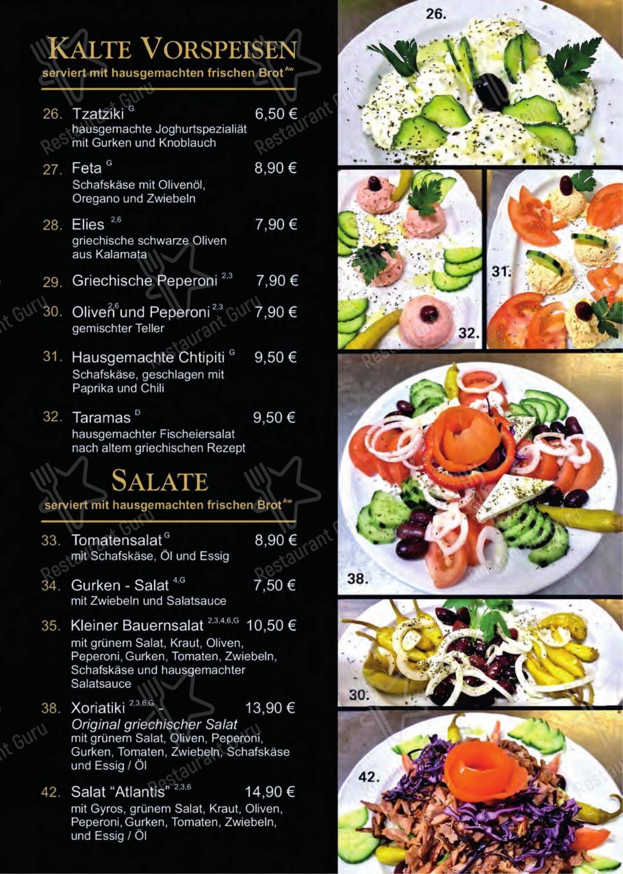 Atlantis Restaurant dans Radebeul - Menu