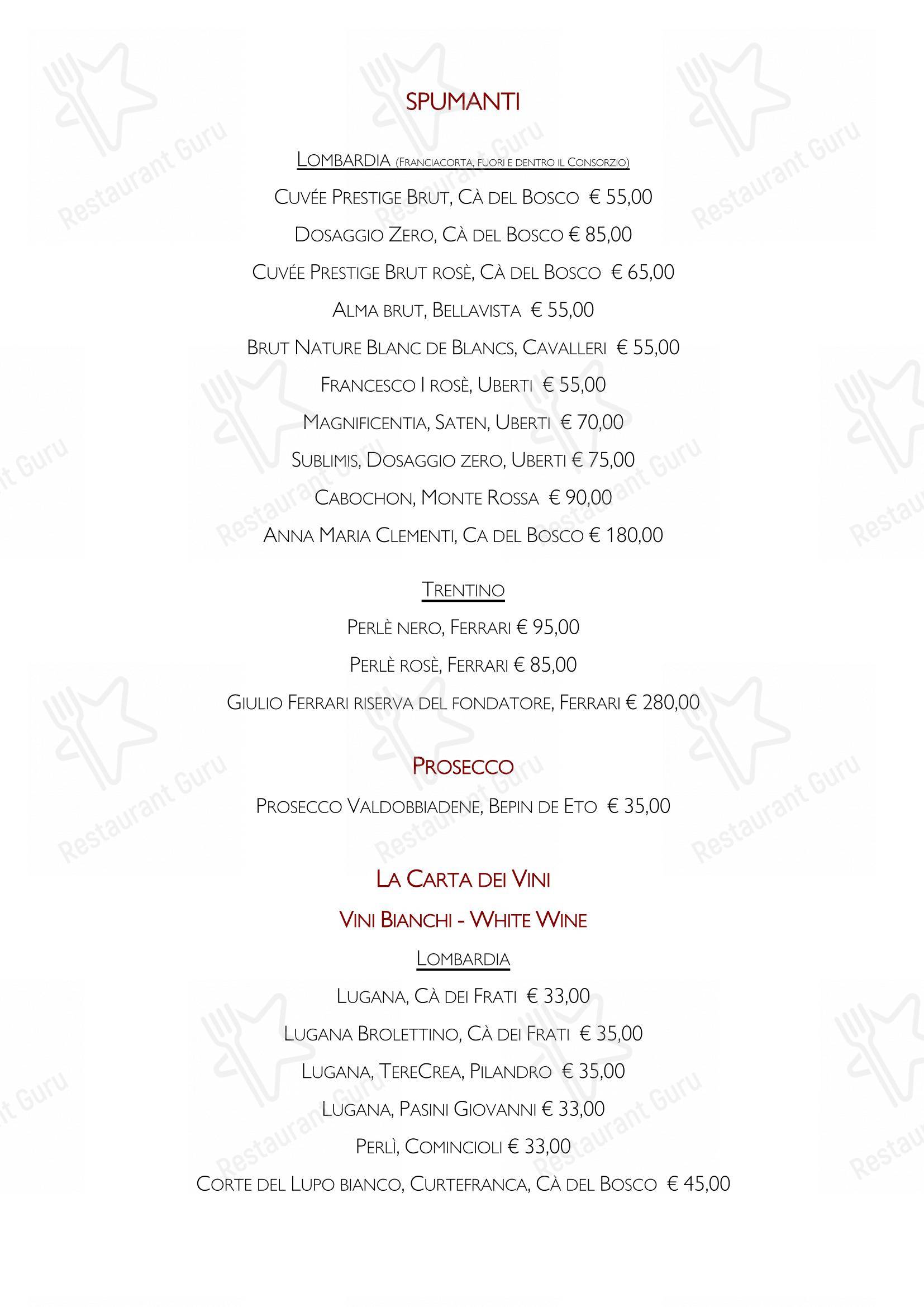 Menu per Bar Italia 1920 - Salò in Salò