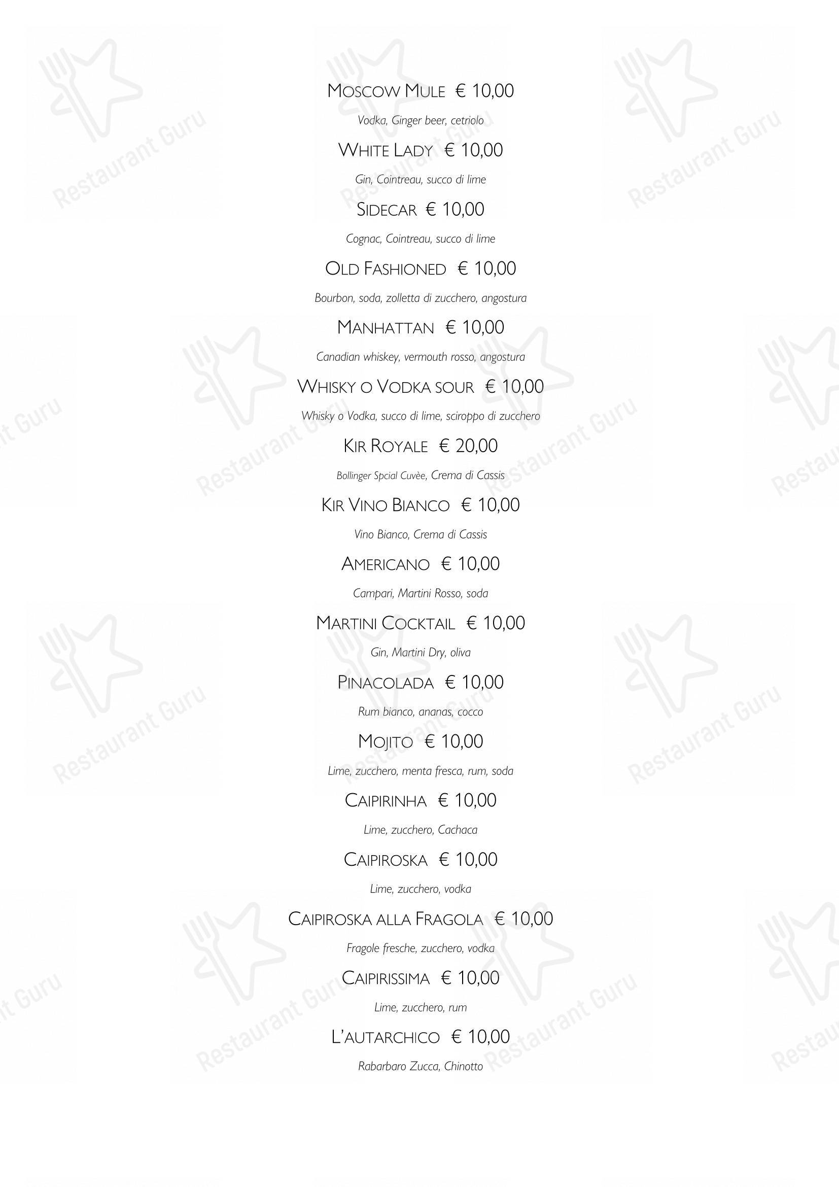 Bar Italia 1920 - Salò in Salò - Menu