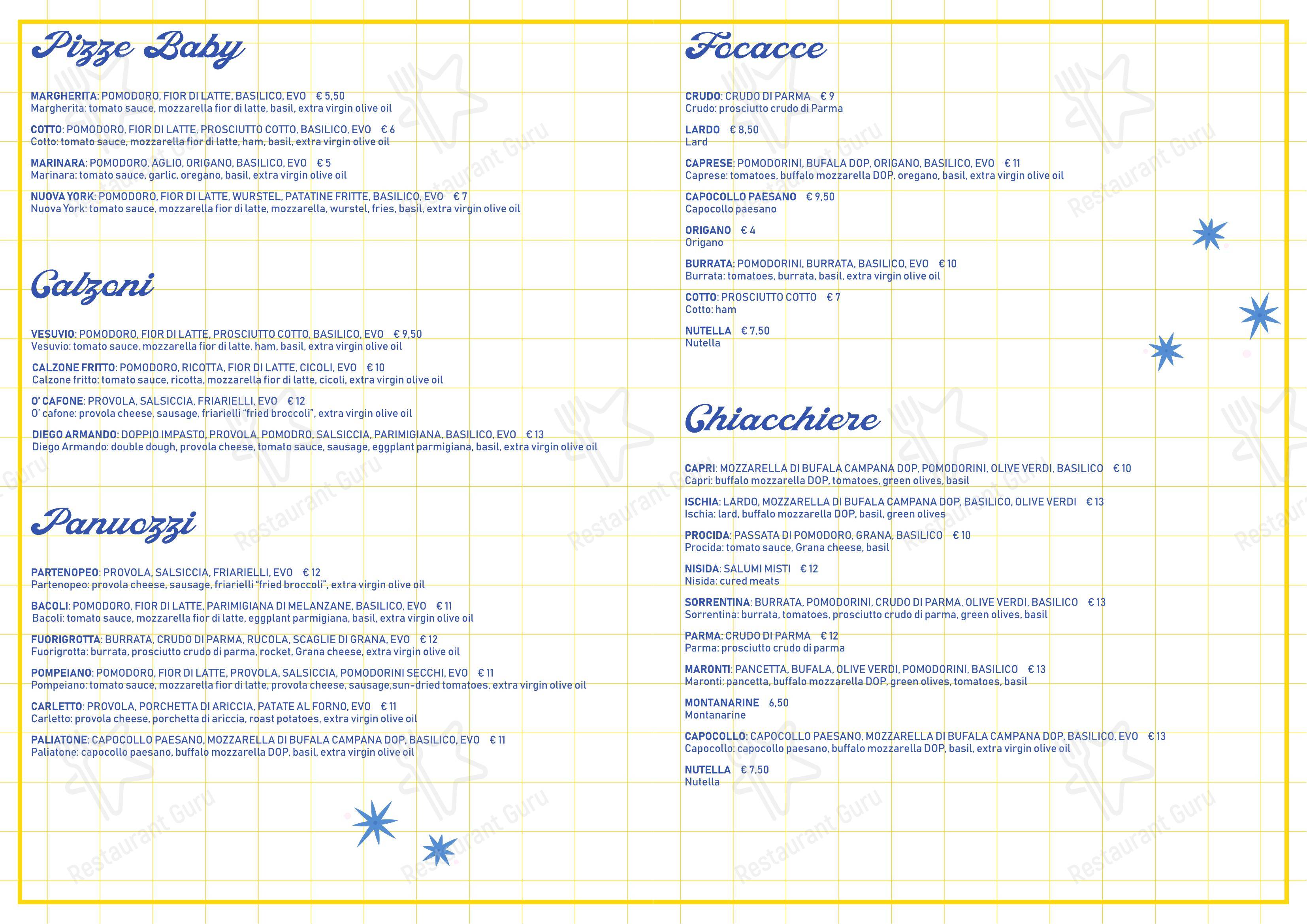 Bottega Flegrea in Rivoli - Menu