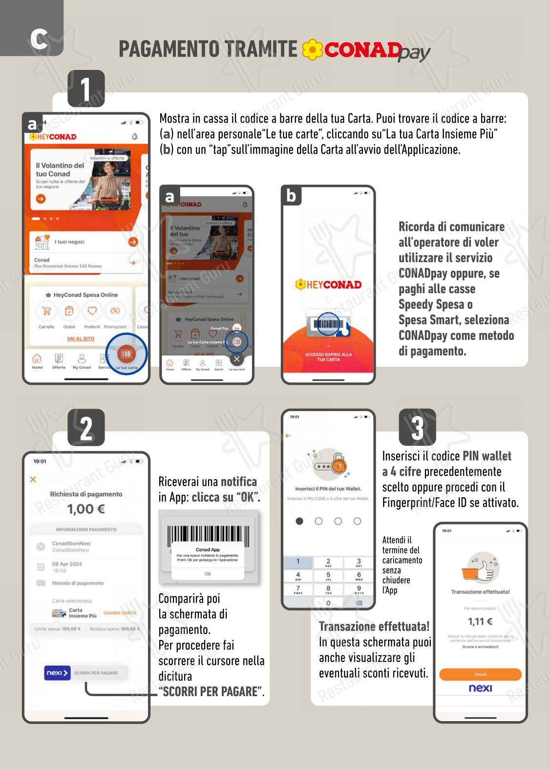 CONAD CITY in Gatteo A Mare - Menu