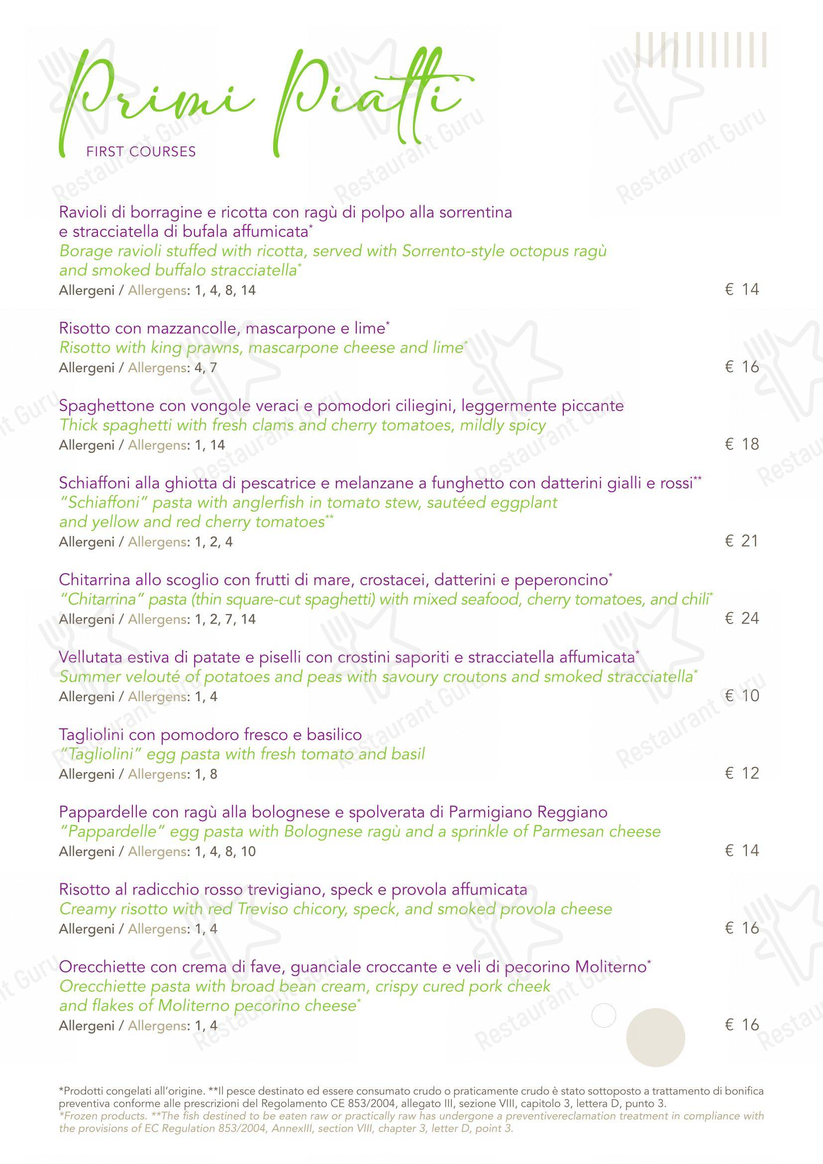 Menu di Ristorante Corso Como 52 - Детское