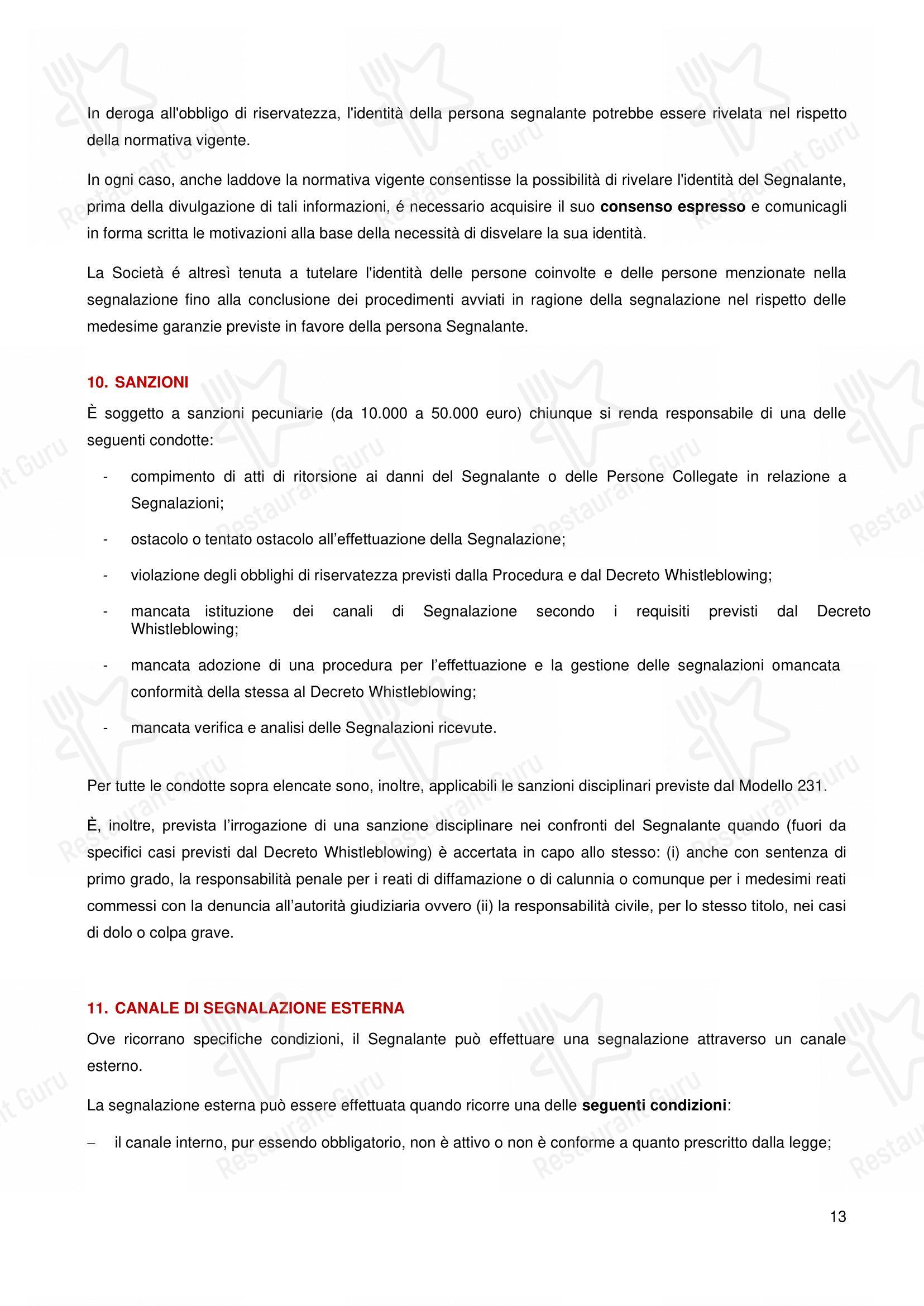 Crocca - Torino Via Po in Torino - Menu
