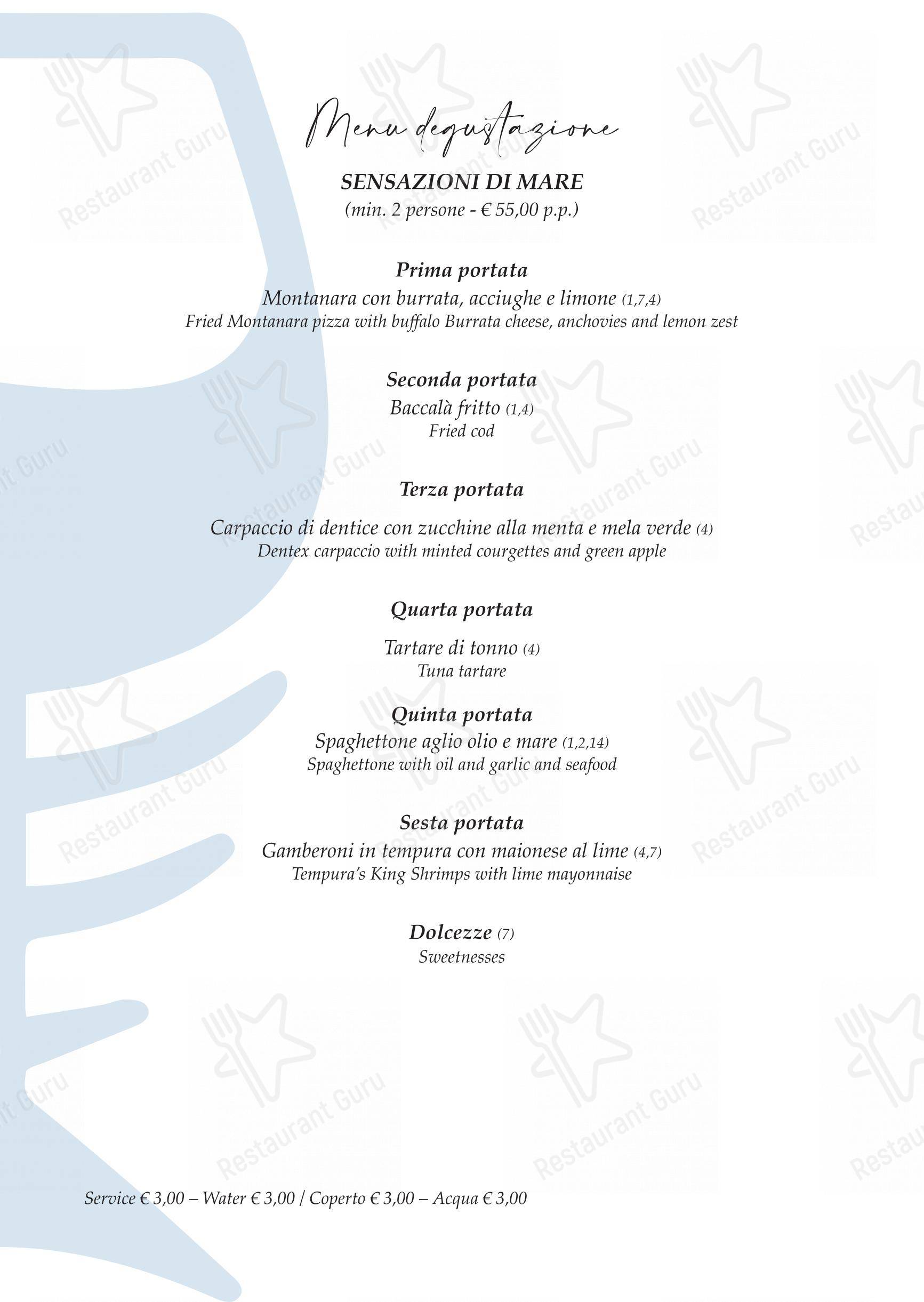 Menu per Crù ristorante