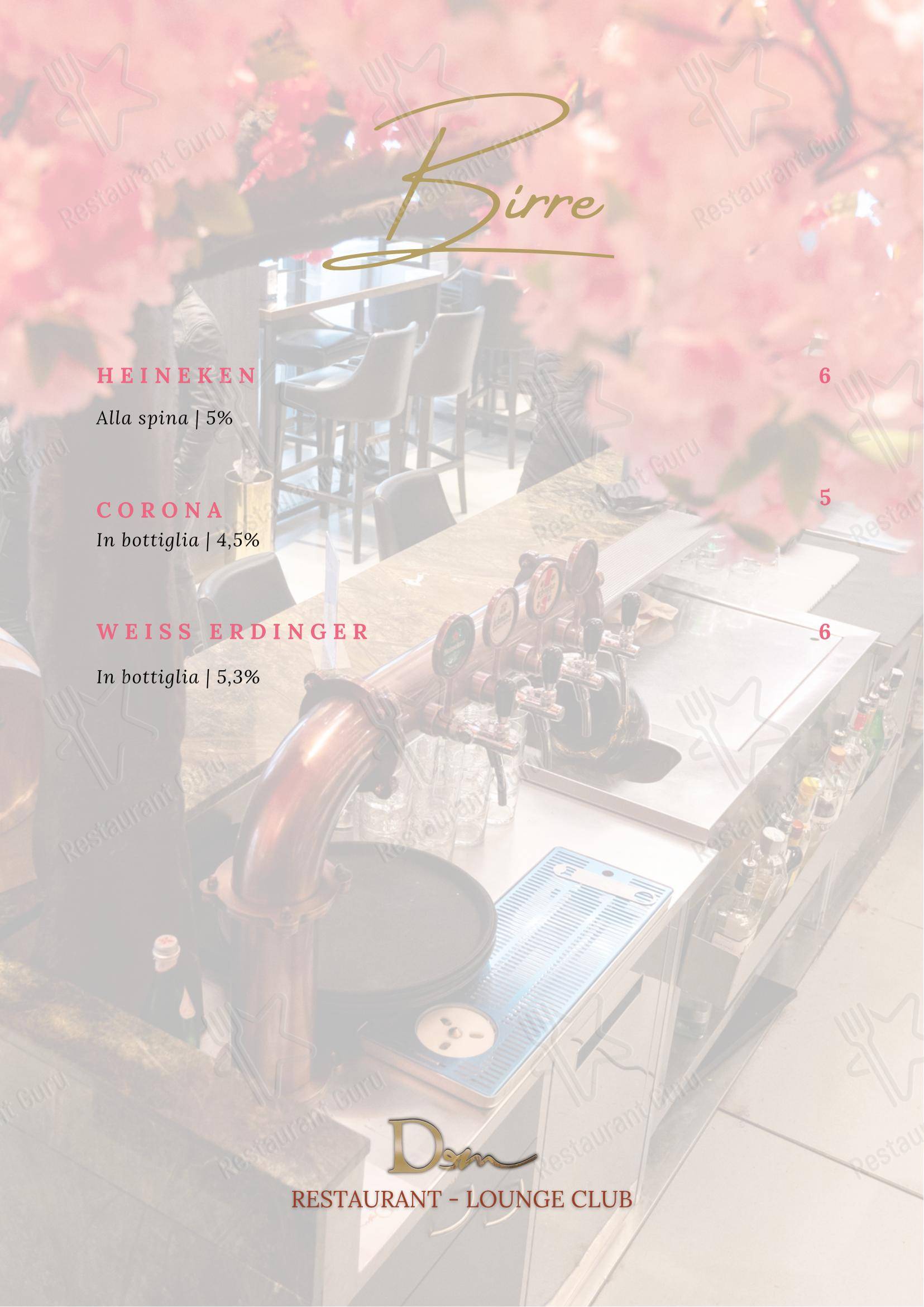 Menu di DeM Pavia - Ristorante e Lounge Bar