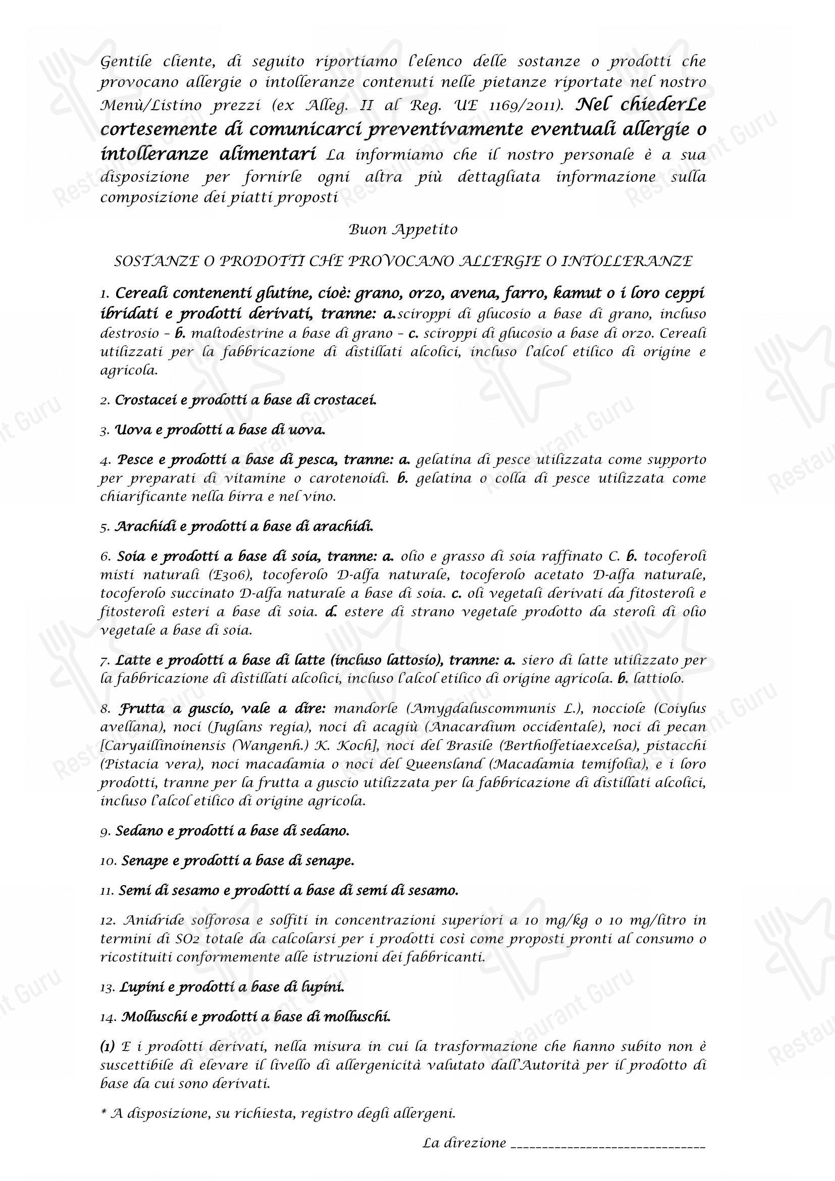 Menu di Edelweiss Stube - Menu