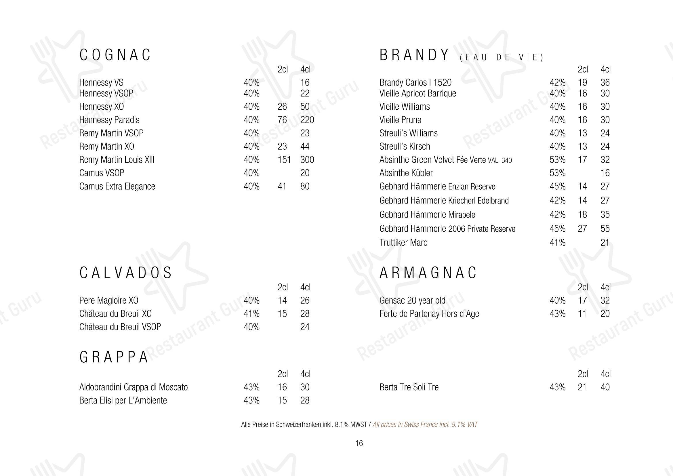 Основное меню per Eden Kitchen & Bar in Zurigo