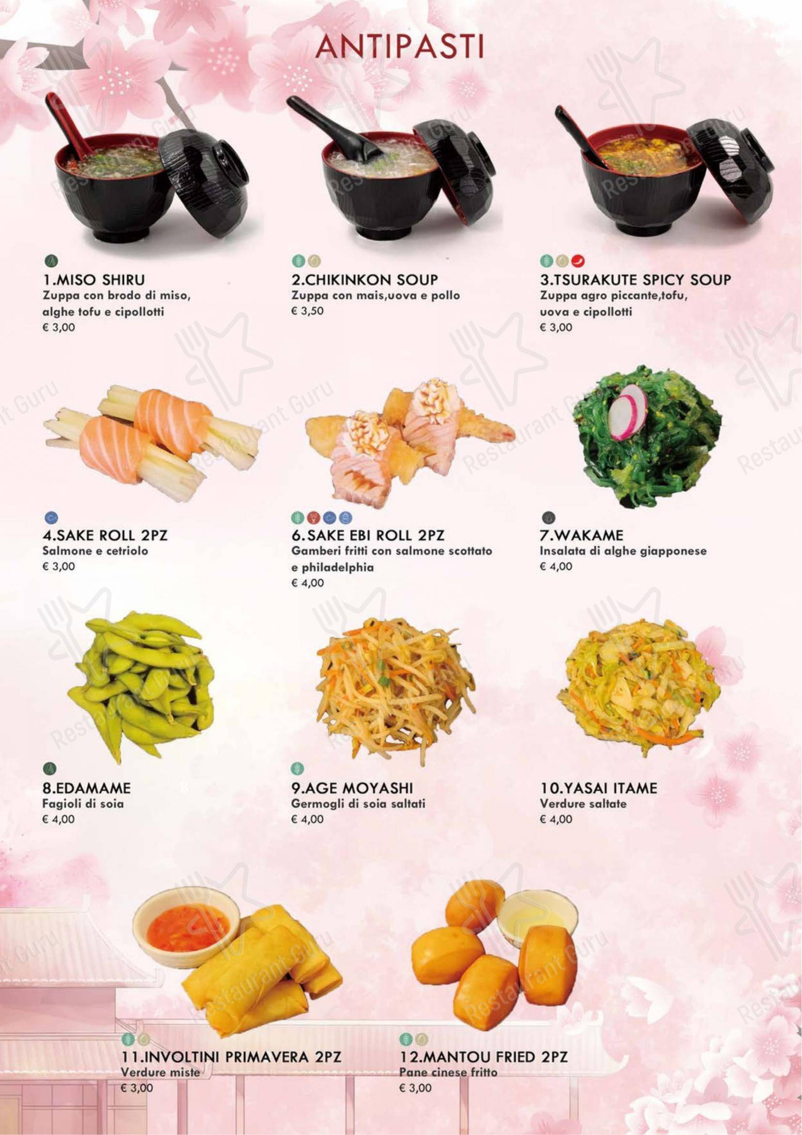 Menu per Ristorante Fuji 2 ristorante