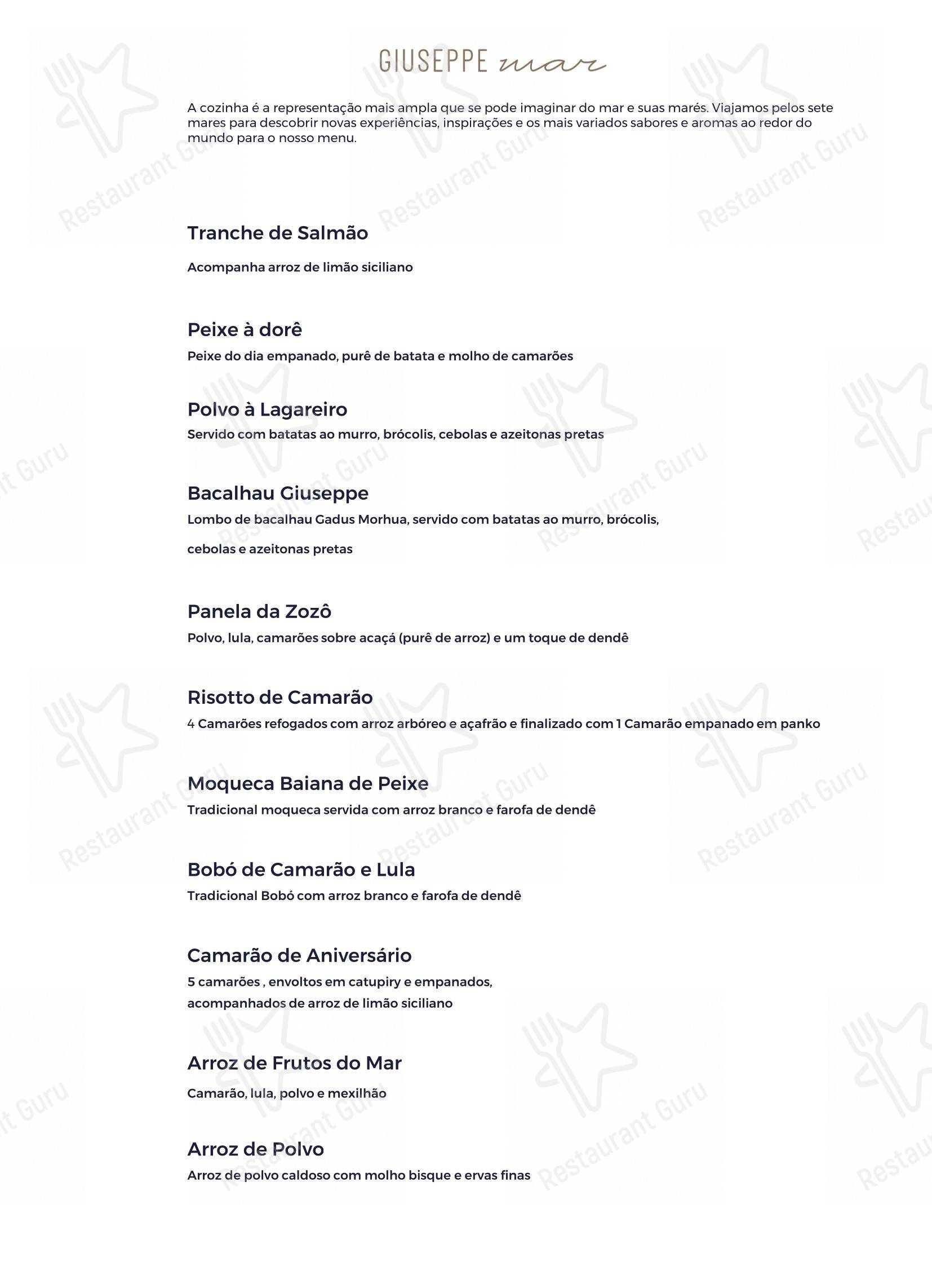 Giuseppe Square - Menu bar