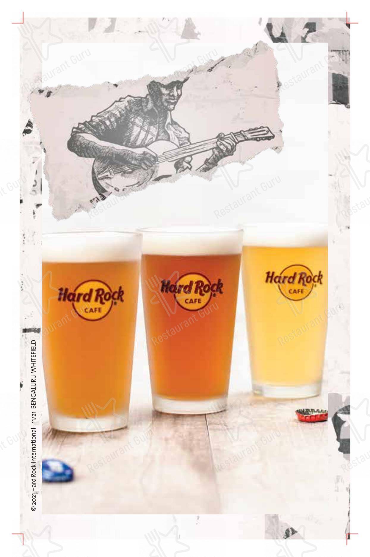 Hard Rock Cafe Whitefield - Menu