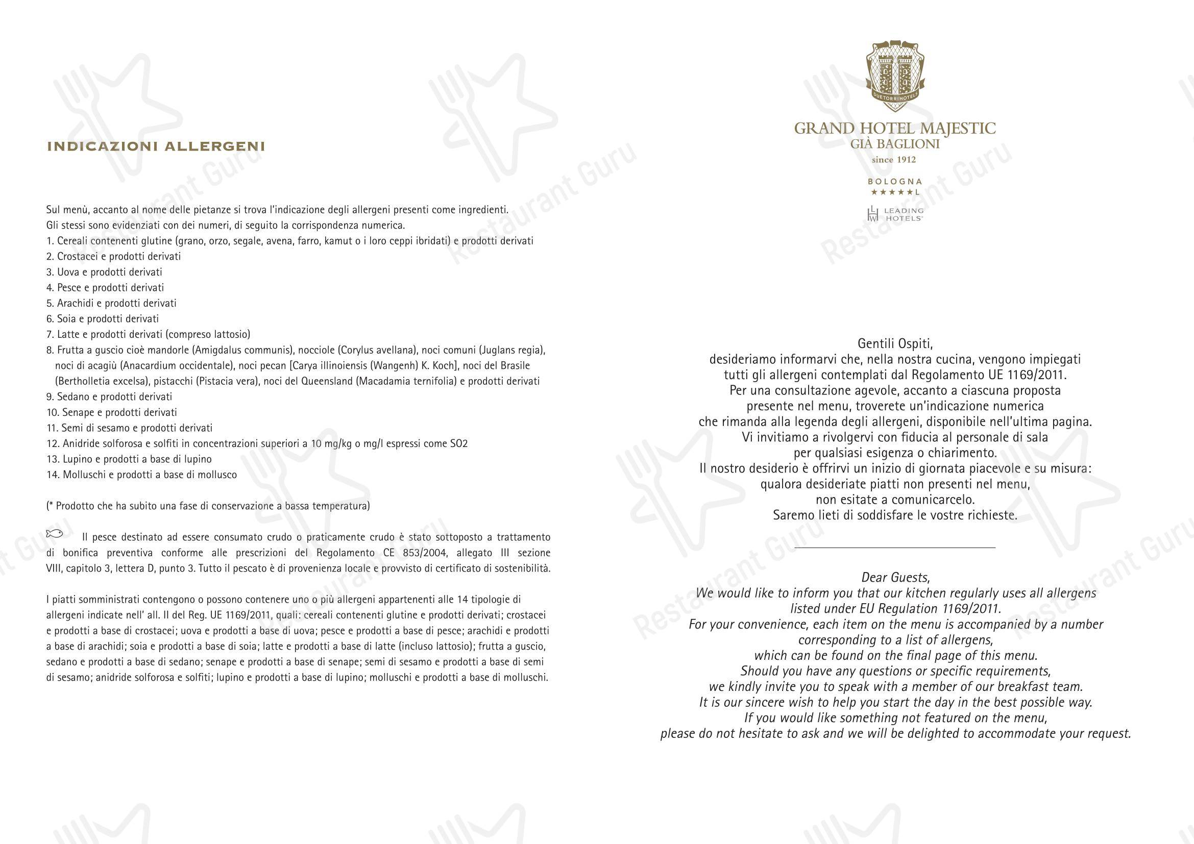 Menu di I Carracci - Lunch Menu