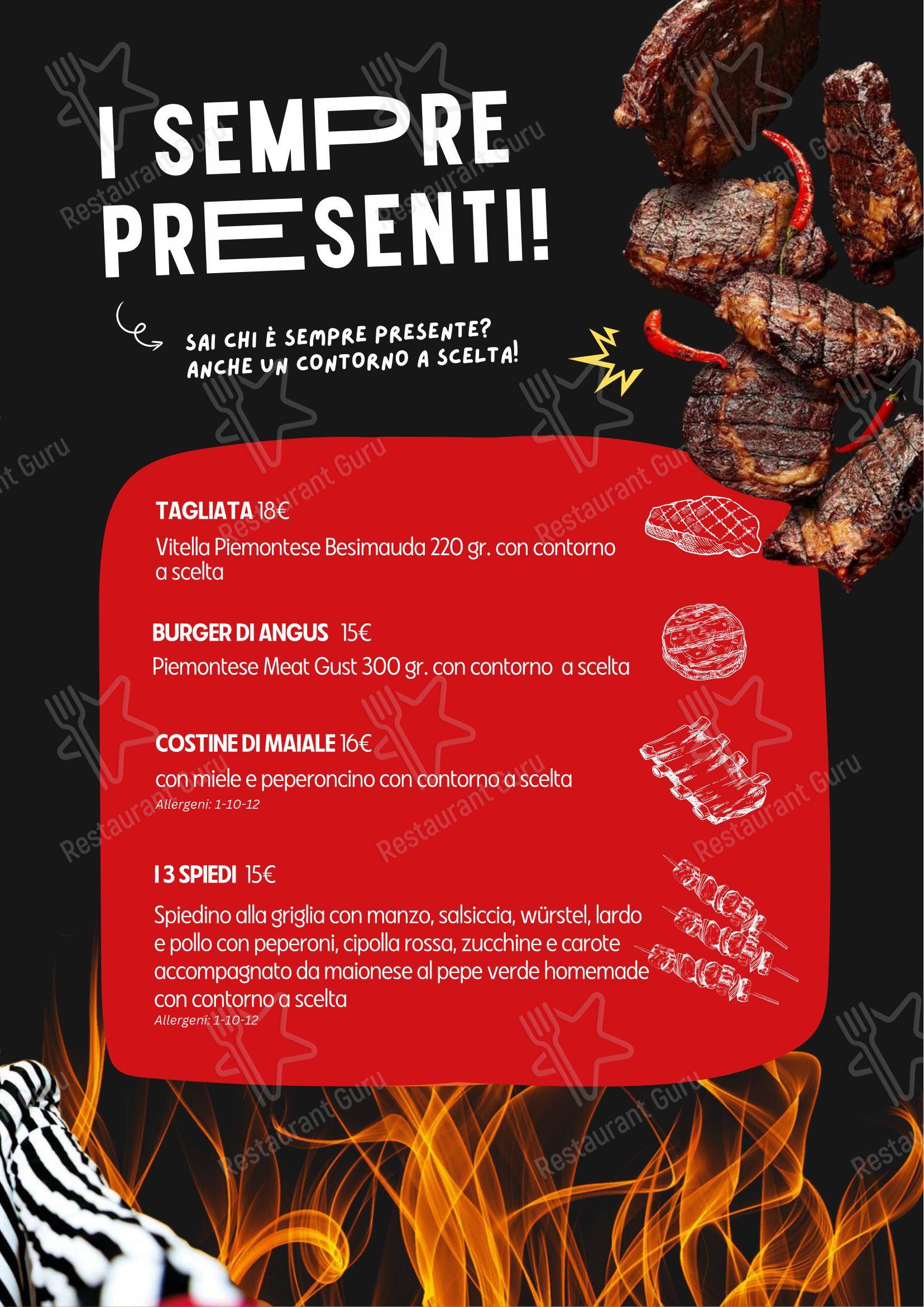 Menu di I Goliardi Roma - Menu