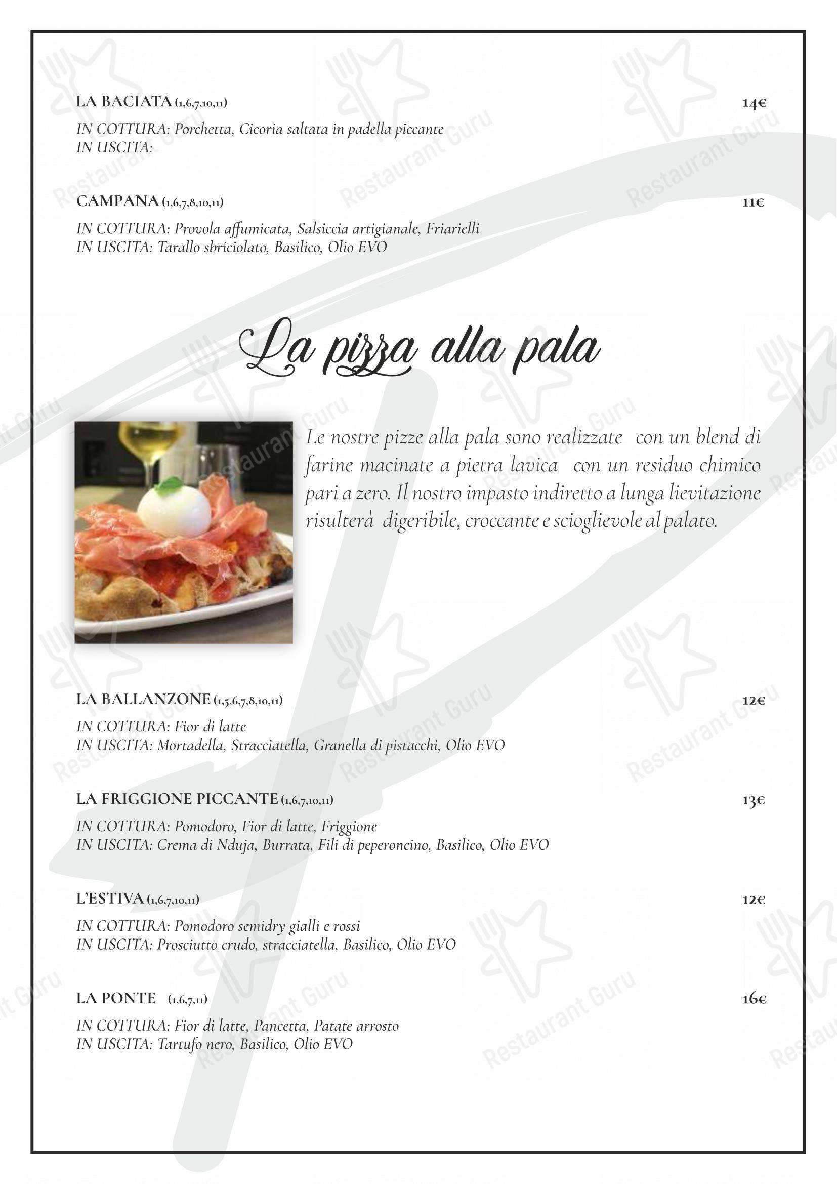 Il Ponte Ristorante e Pizza Romana in Calderino - Menu