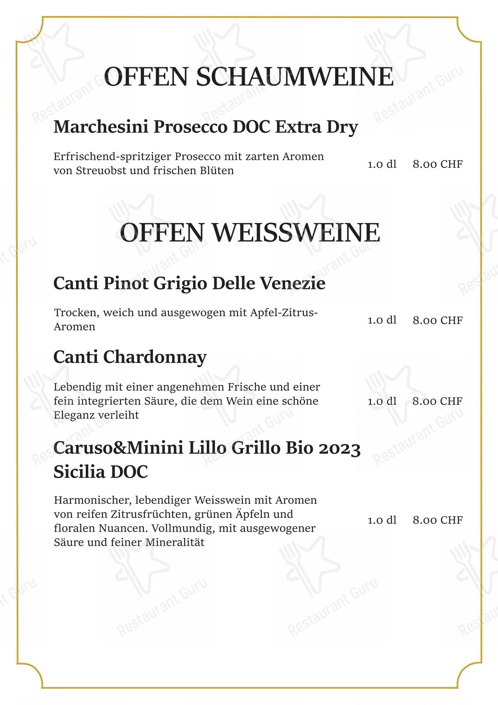 Menu di La Bottega da Pina - Menu bar