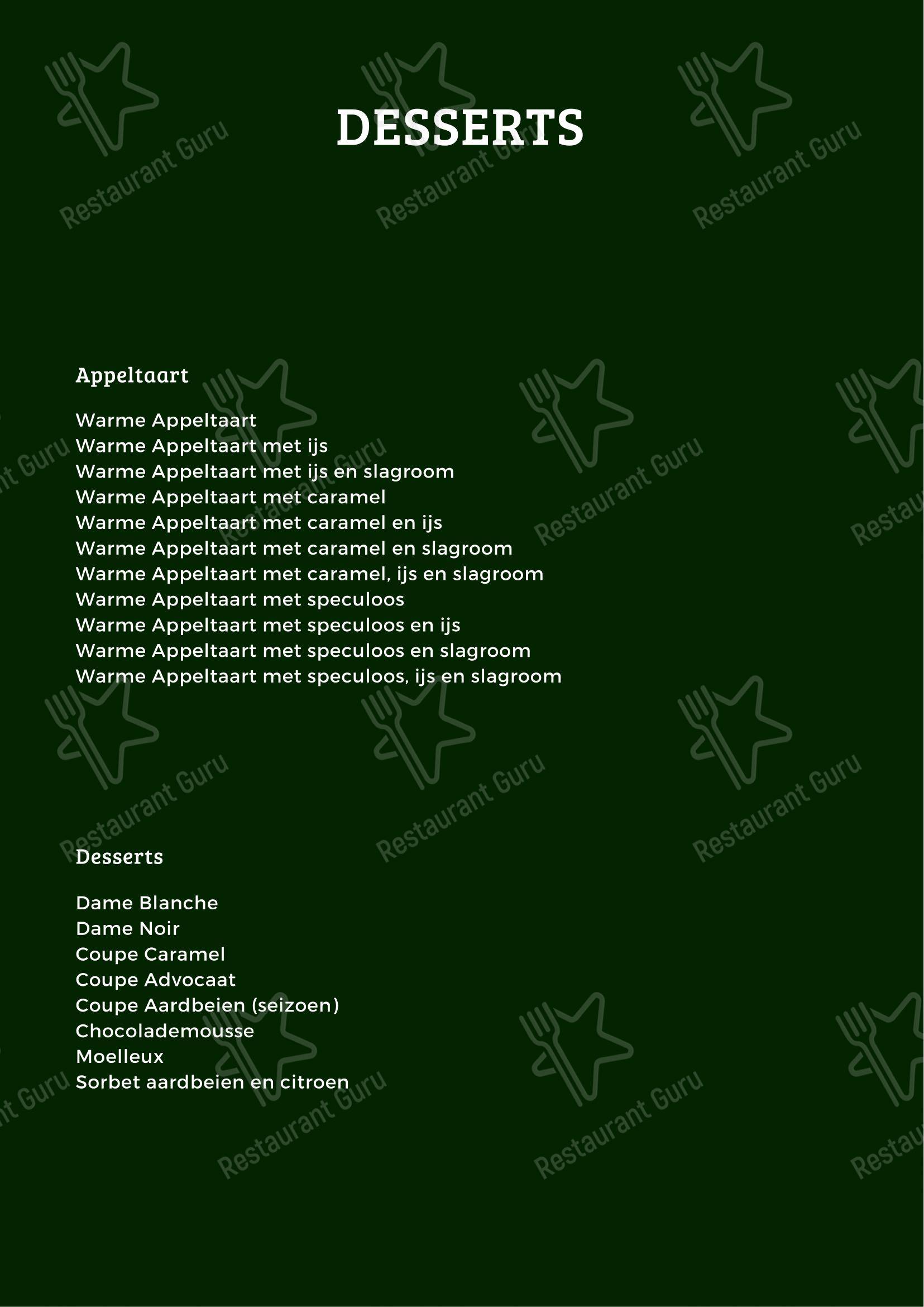 Menu pour Petrouska dans Roulers
