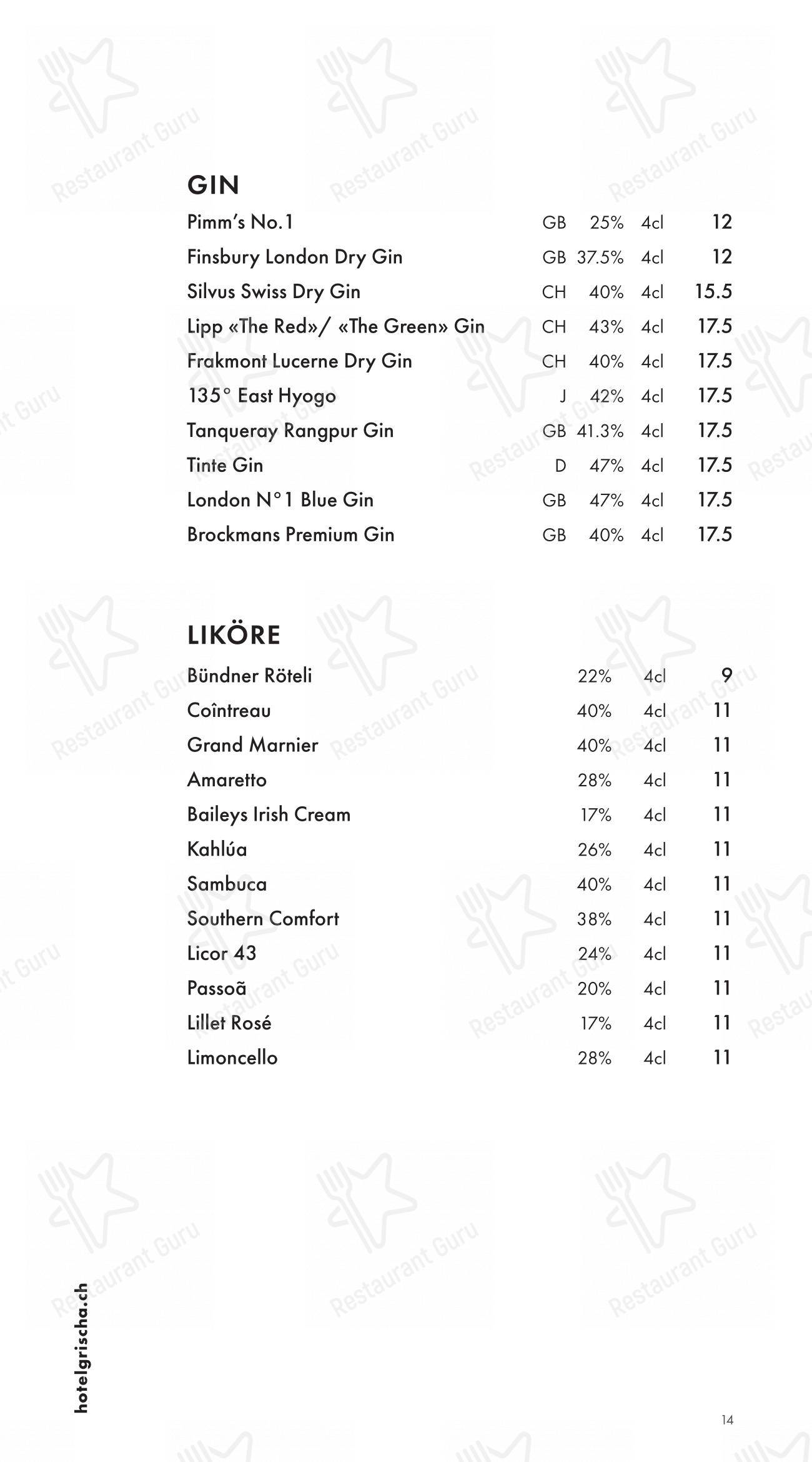 Menu per Pulsa Fonduestube in Davos