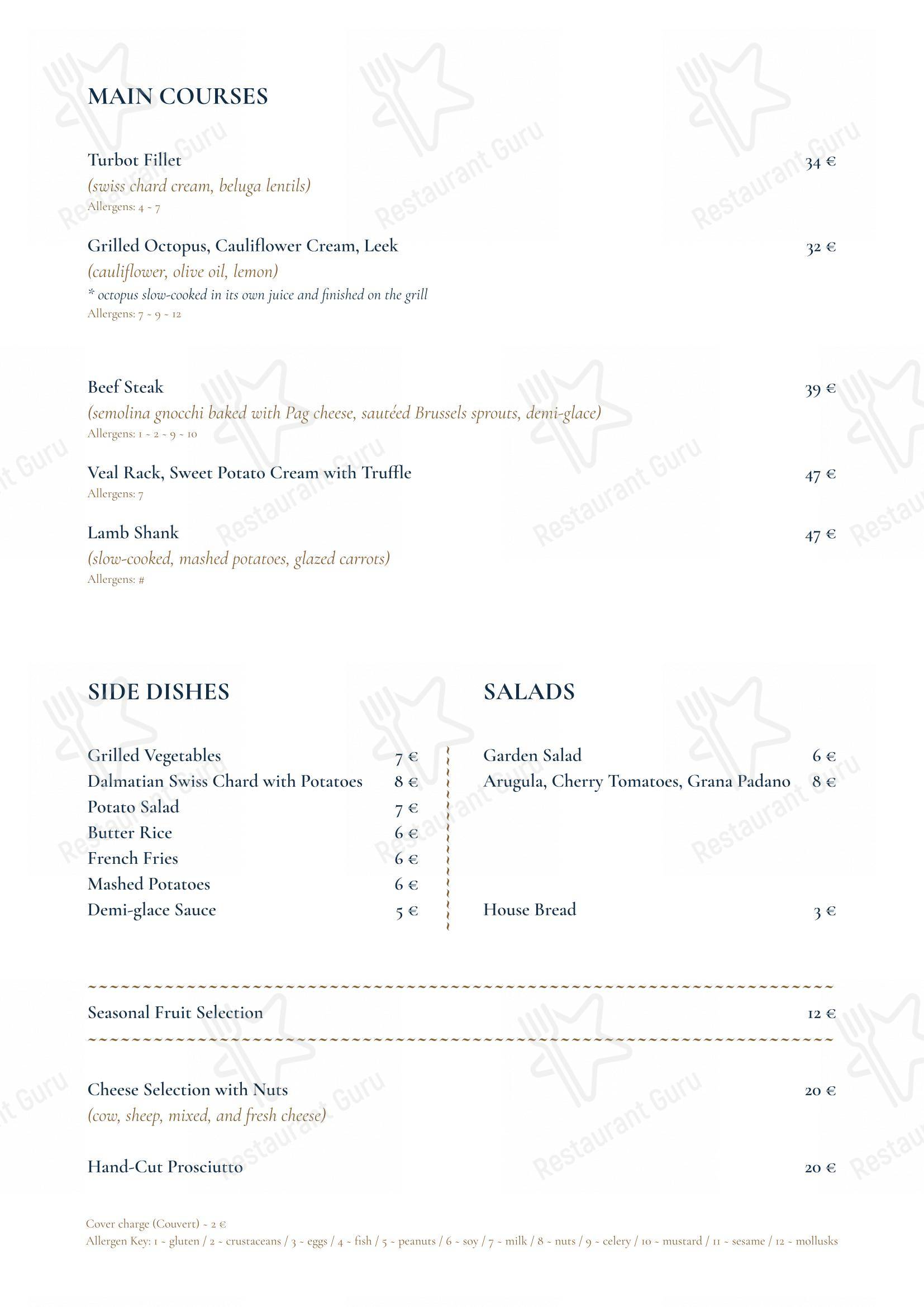 Menu bar per Restaurant Kadena ristorante