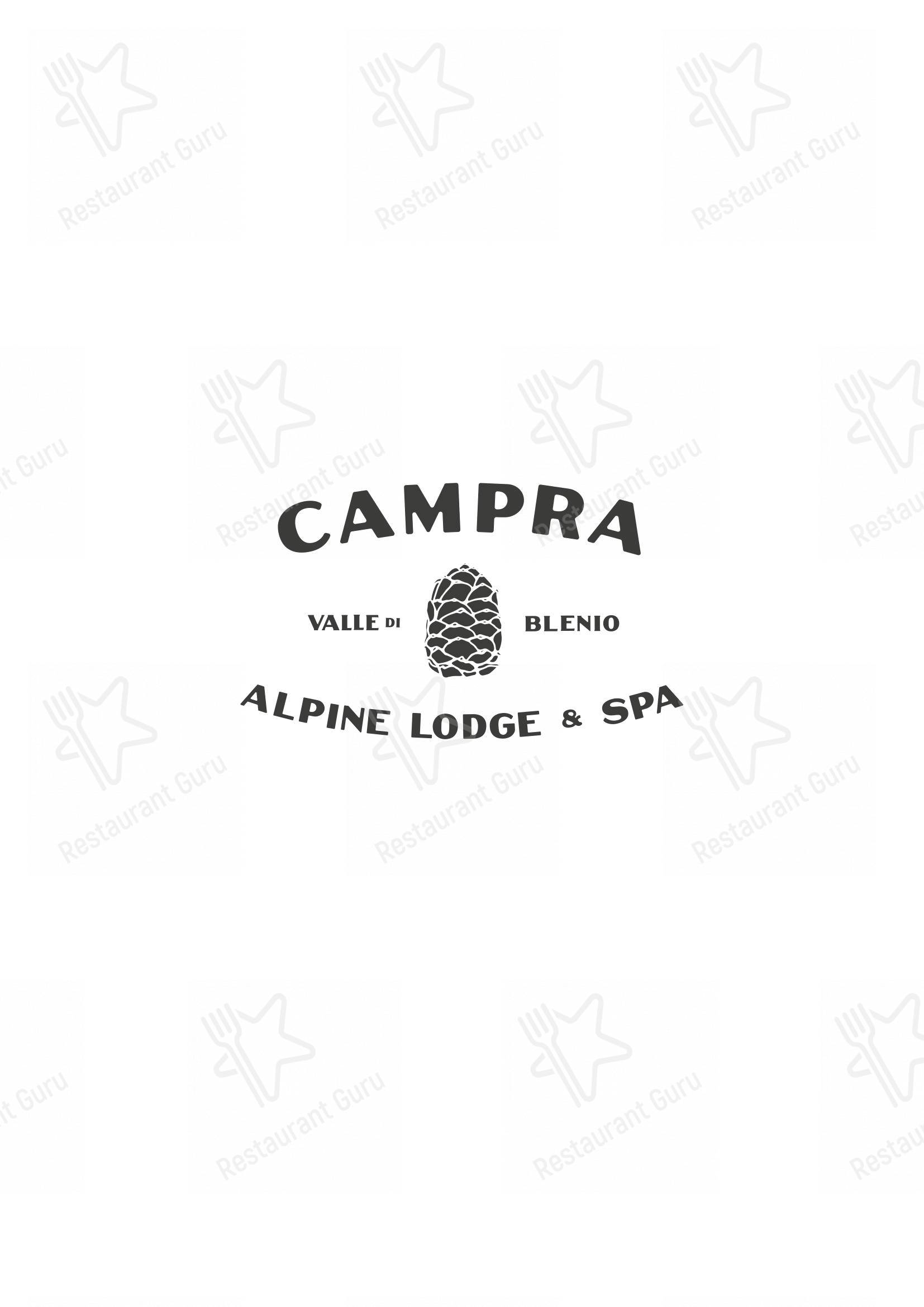 Menu di Ristorante Campra Il Ritrovo - Детское