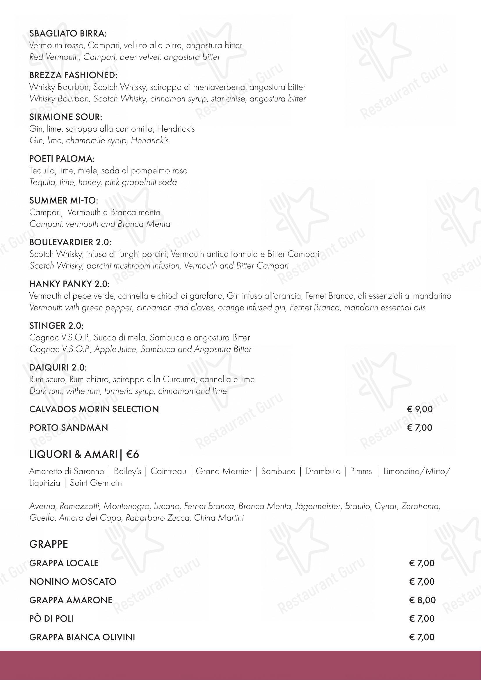 Menu di Ristorante I Poeti - Детское