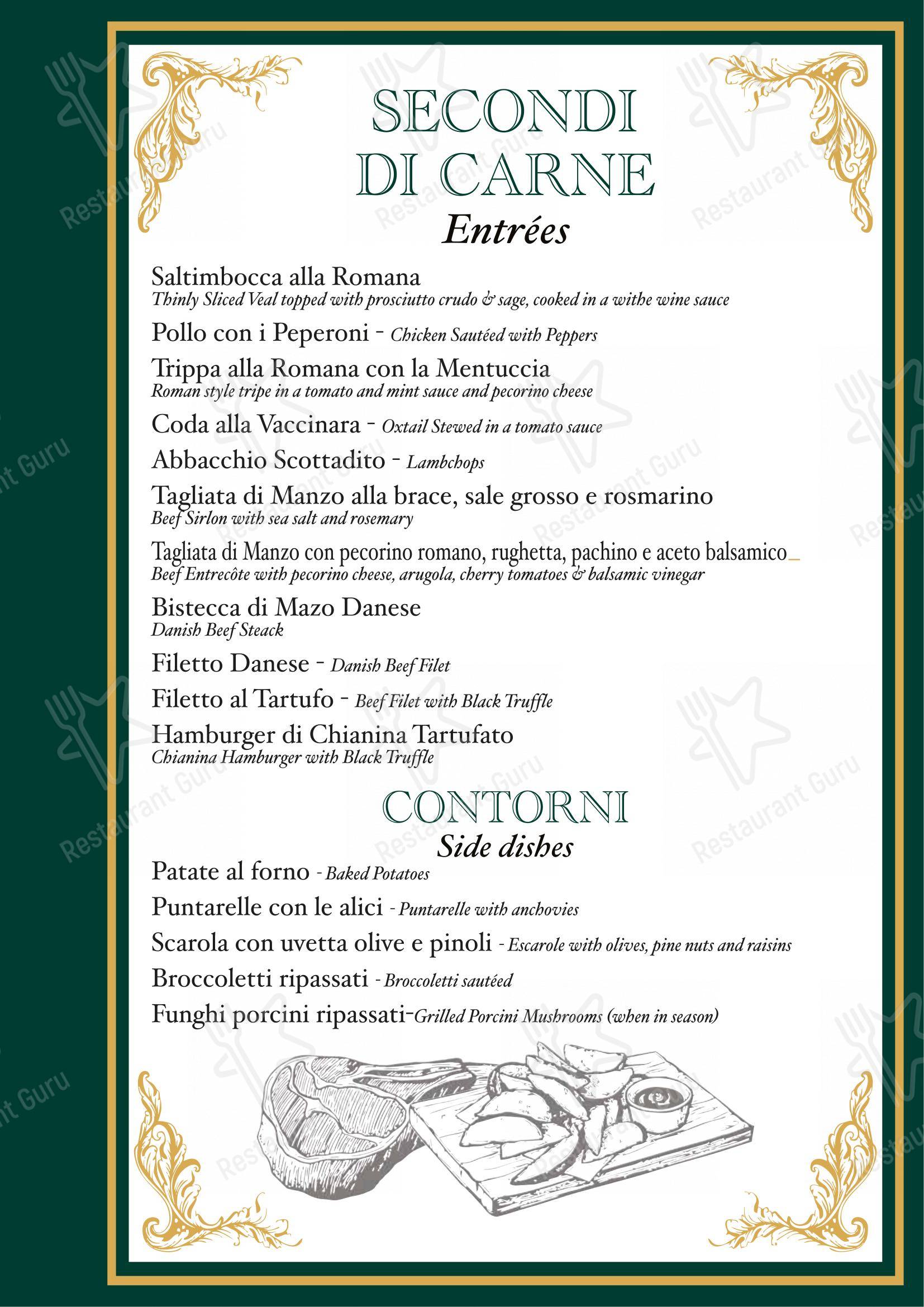 Menu di Ristorante La Villetta dal 1940 - Menu bar