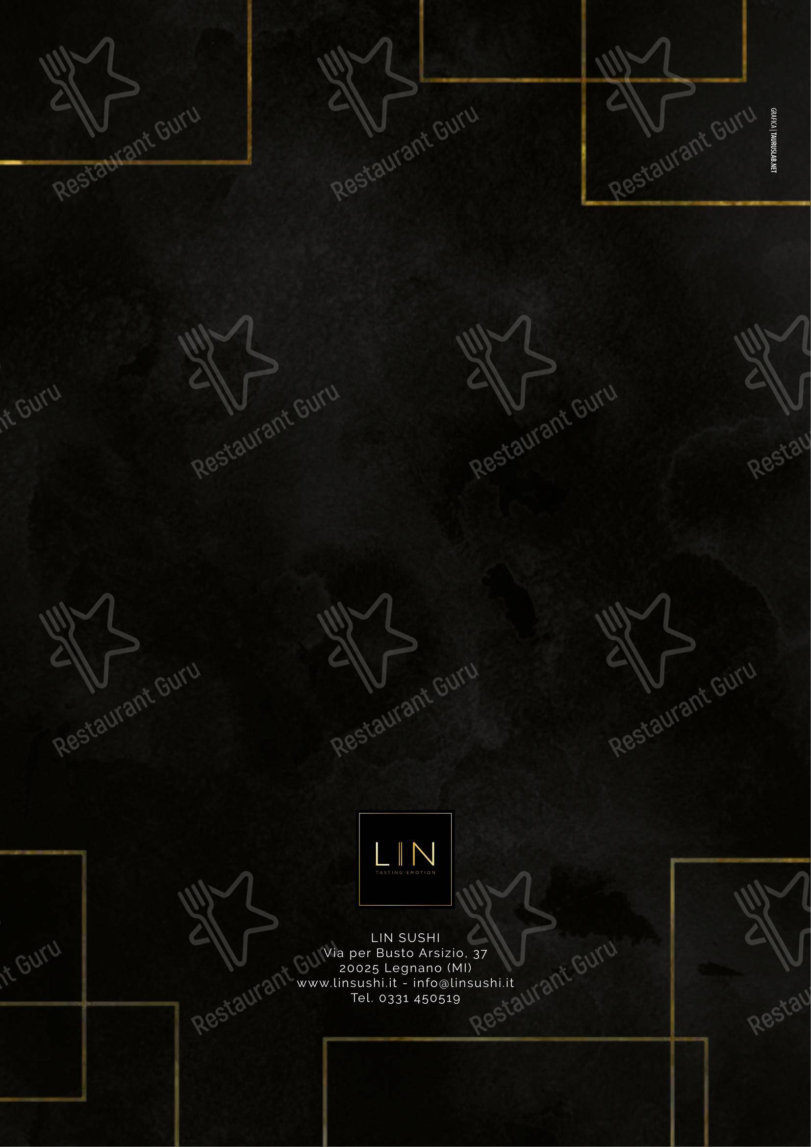 Menu di Ristorante Lin Tasting Emotion - 菜单