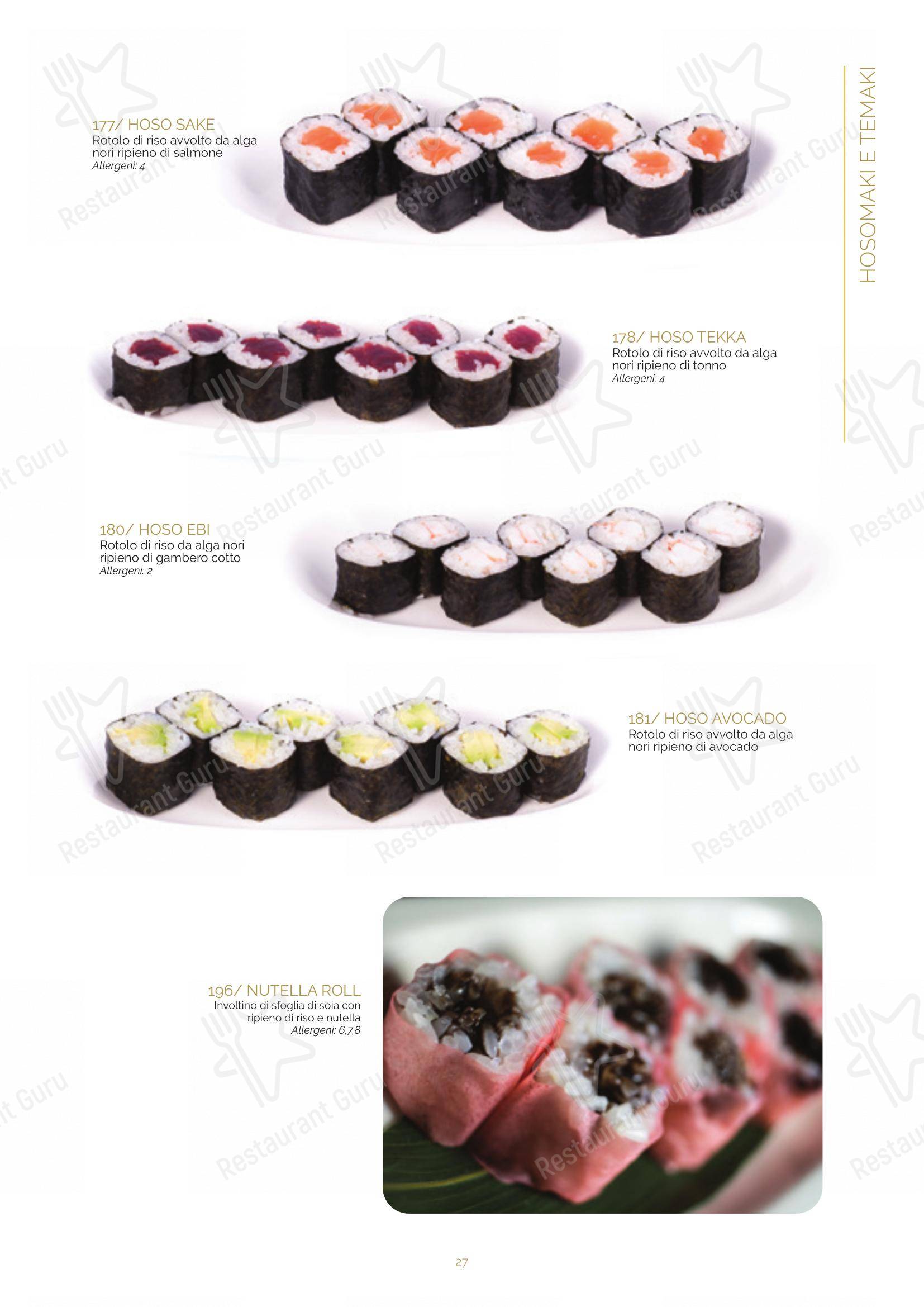 Menu bar per Ristorante Lin Tasting Emotion ristorante