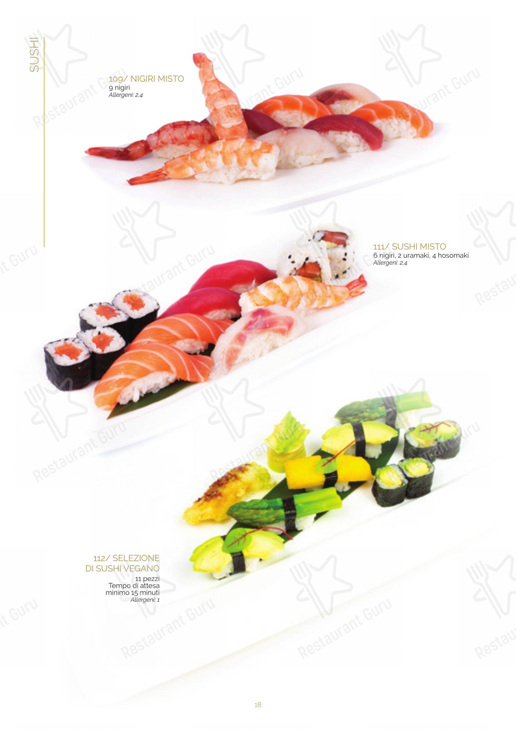 Ristorante Lin Tasting Emotion in Legnano - Menu bar