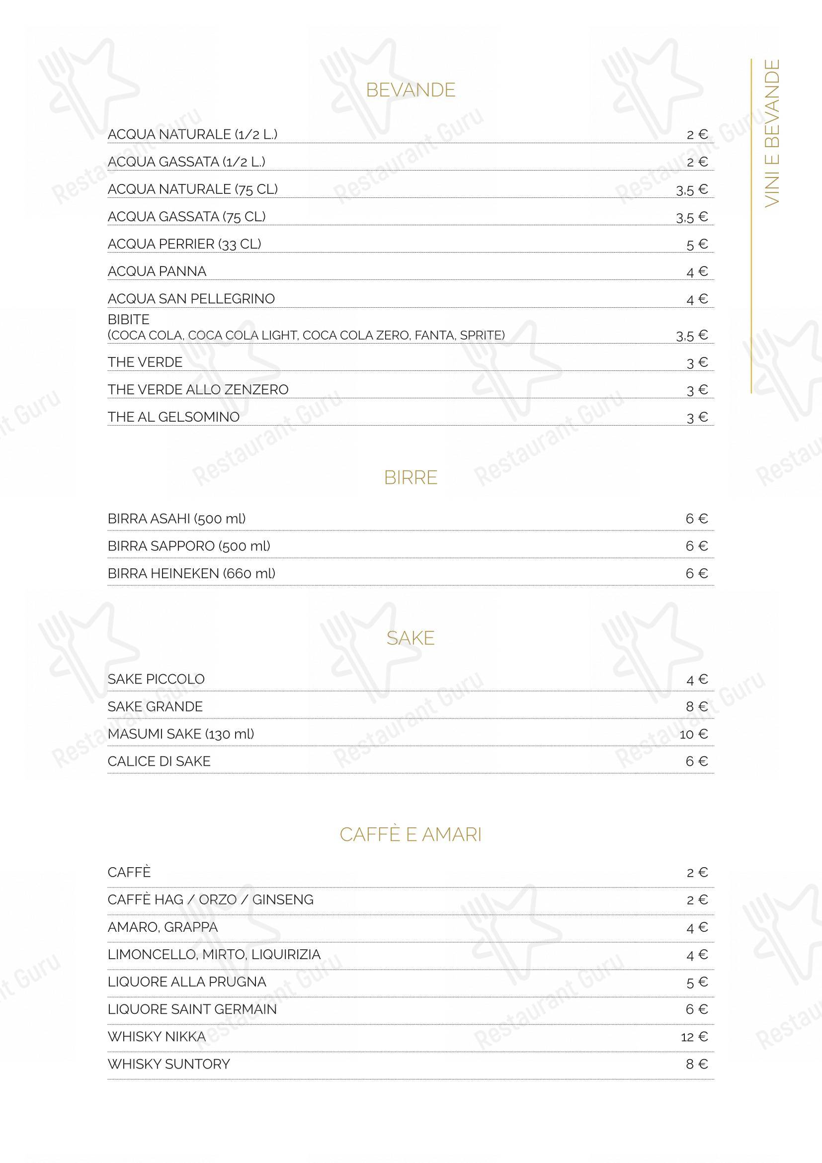 菜单 per Ristorante Lin Tasting Emotion in Legnano