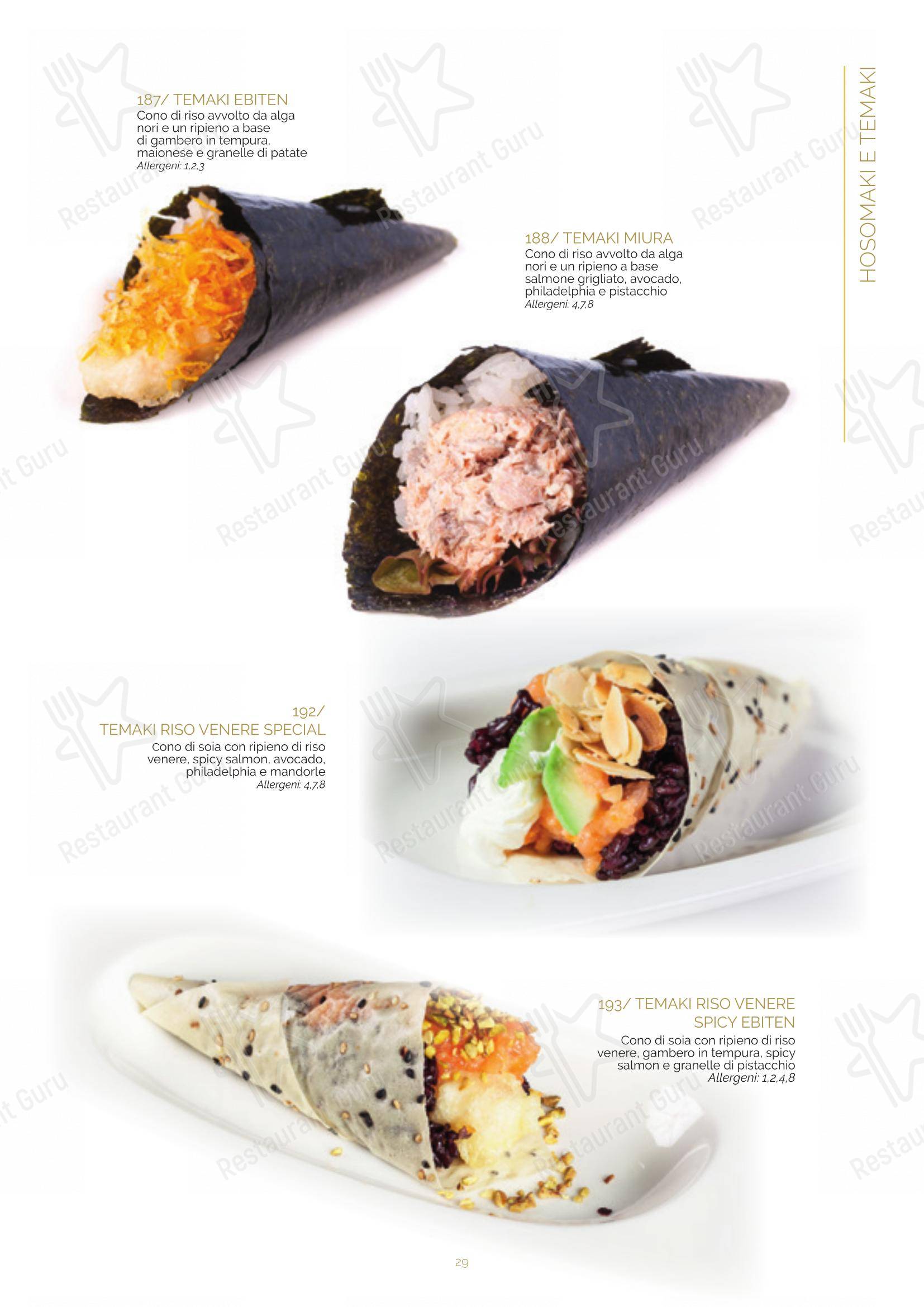 Menu bar per Ristorante Lin Tasting Emotion ristorante