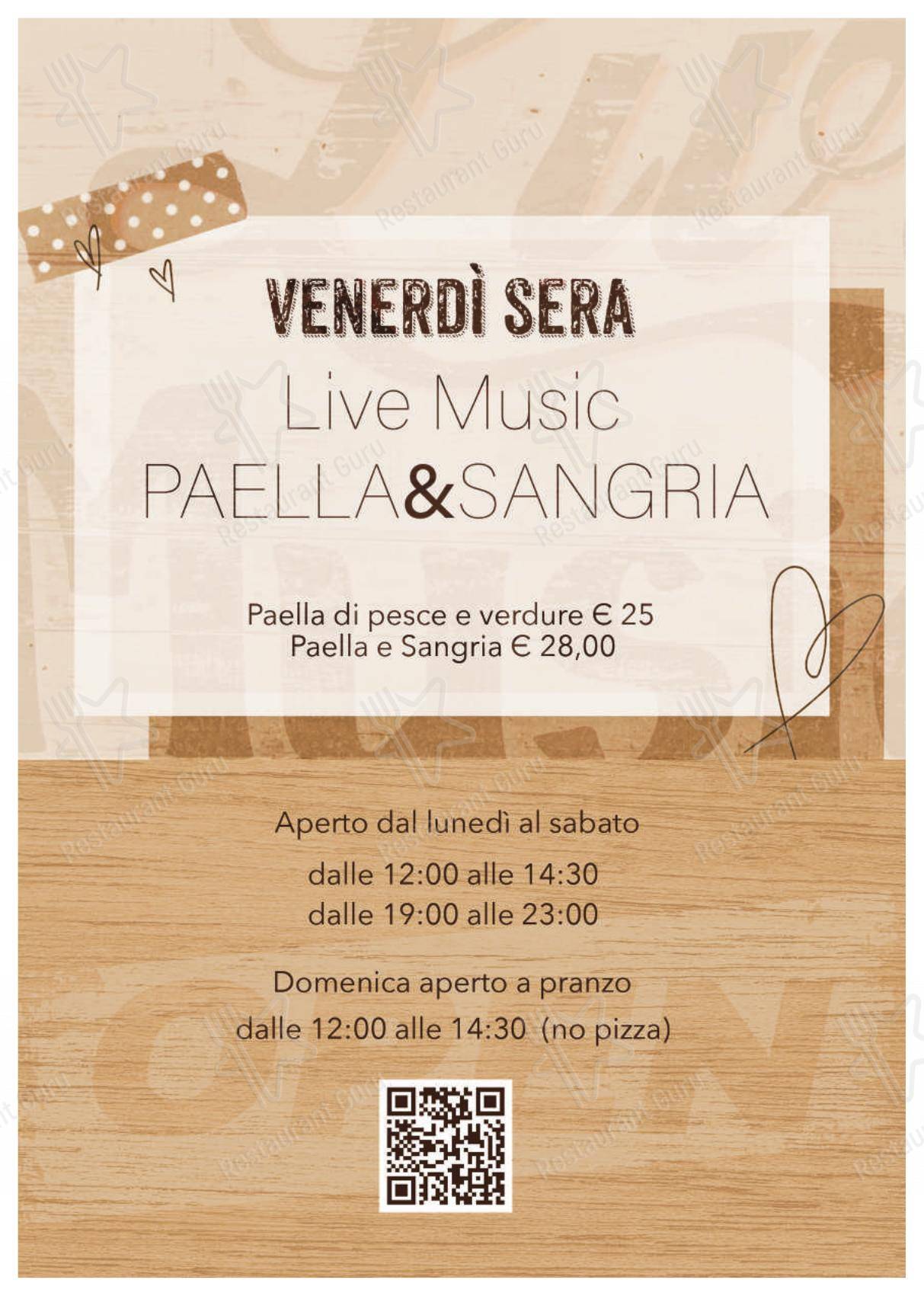Menu per Ristorante Pizzeria Pontecorvo in Padova