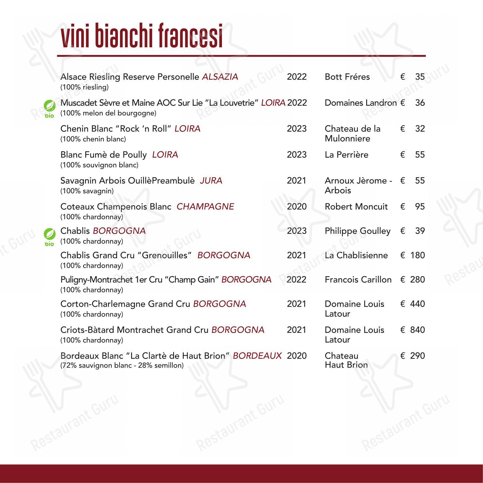 Menu per Ristorante Sambuga ristorante
