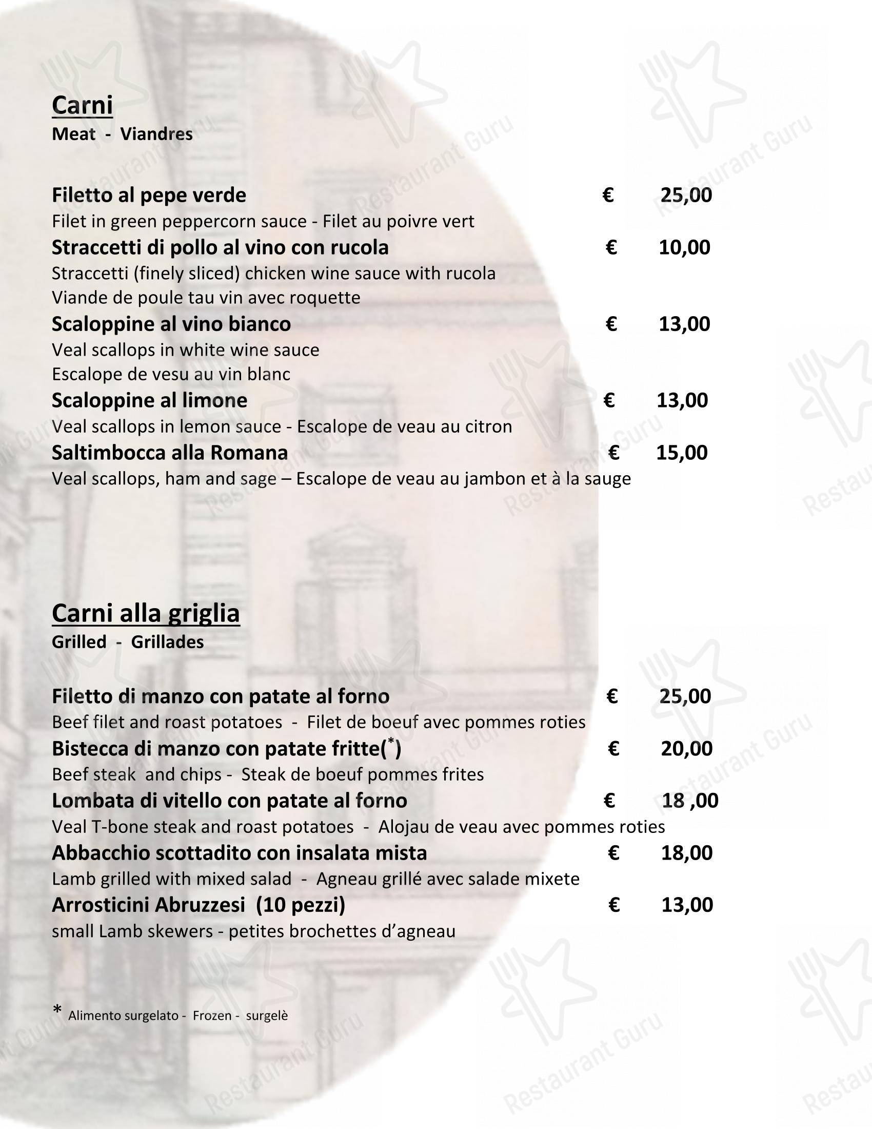 Menu per Ristorante Sant'Anna ristorante