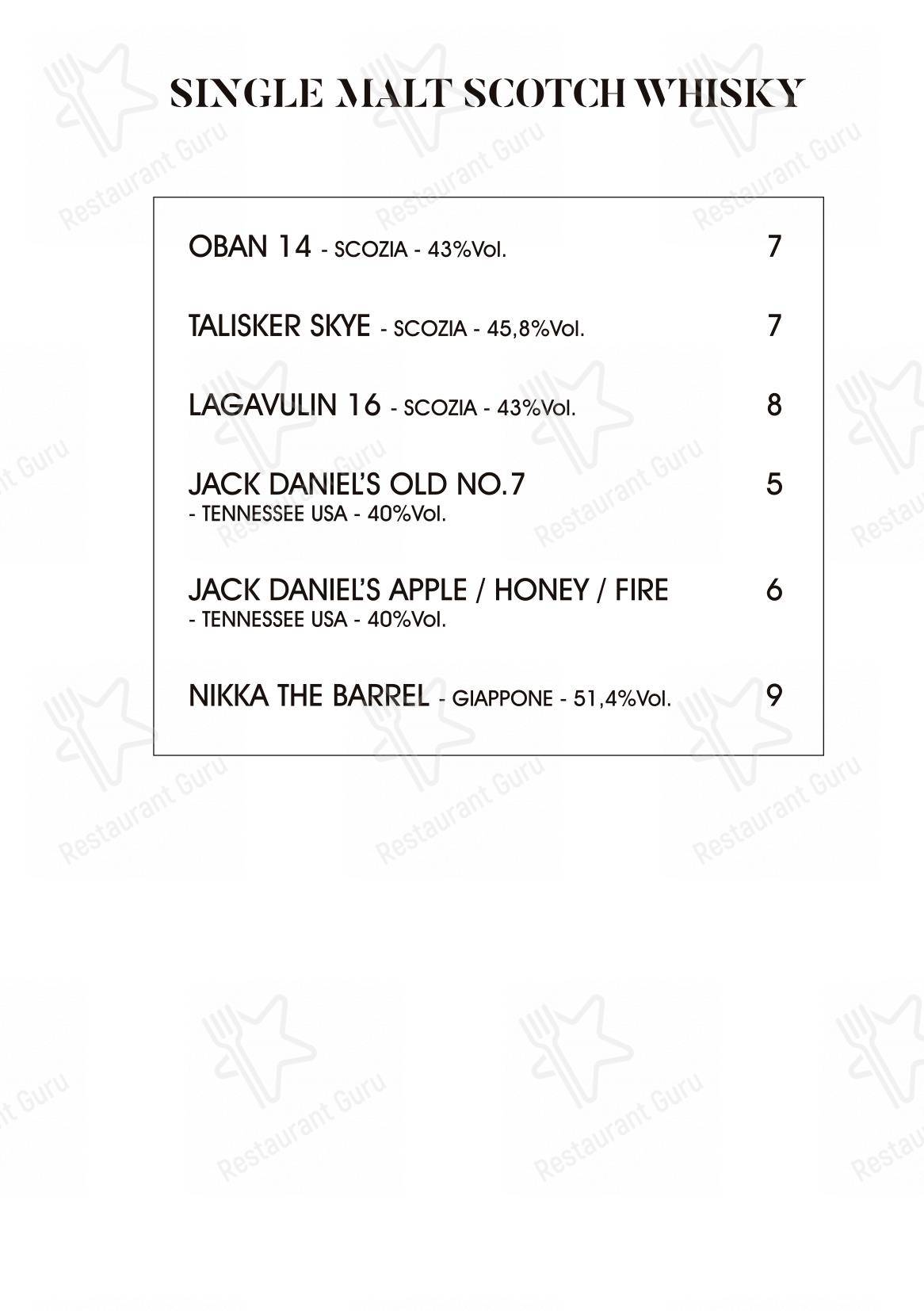 菜单 per Salvinius ristorante