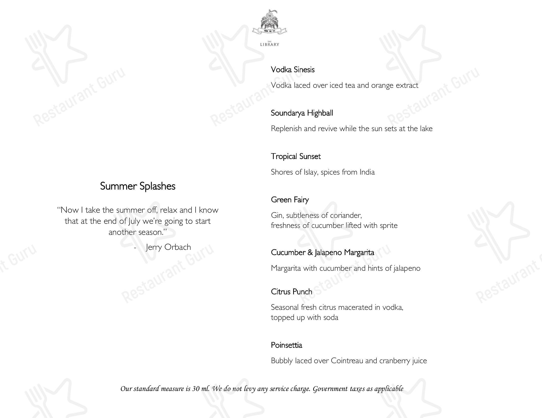 Menu for the Sheesh Mahal restaurant