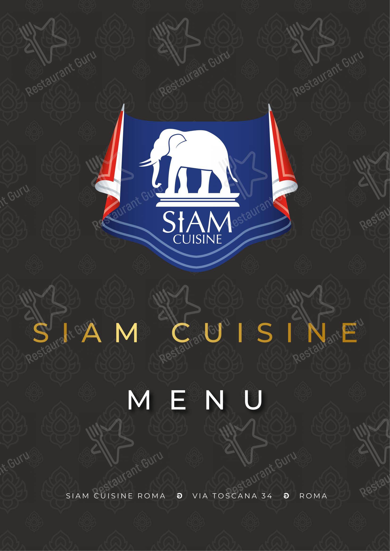 Menu di Siam Cuisine - Menu