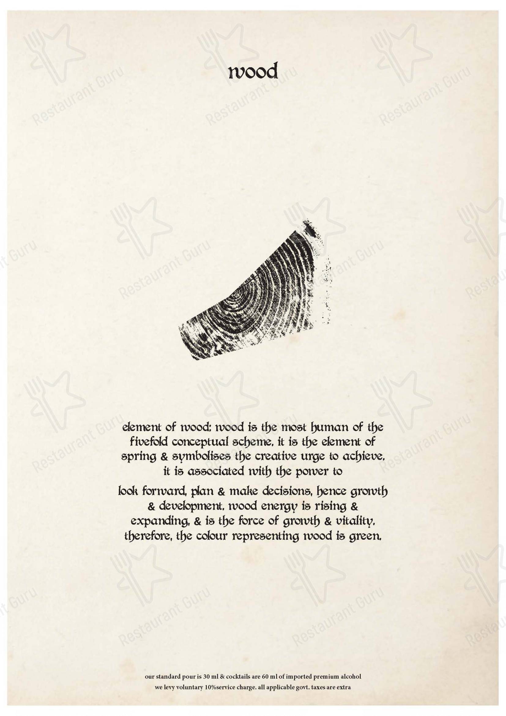 Menu bar for The Maroon Room – Pan Asian Fine Dine in Guwahati in Guwahati