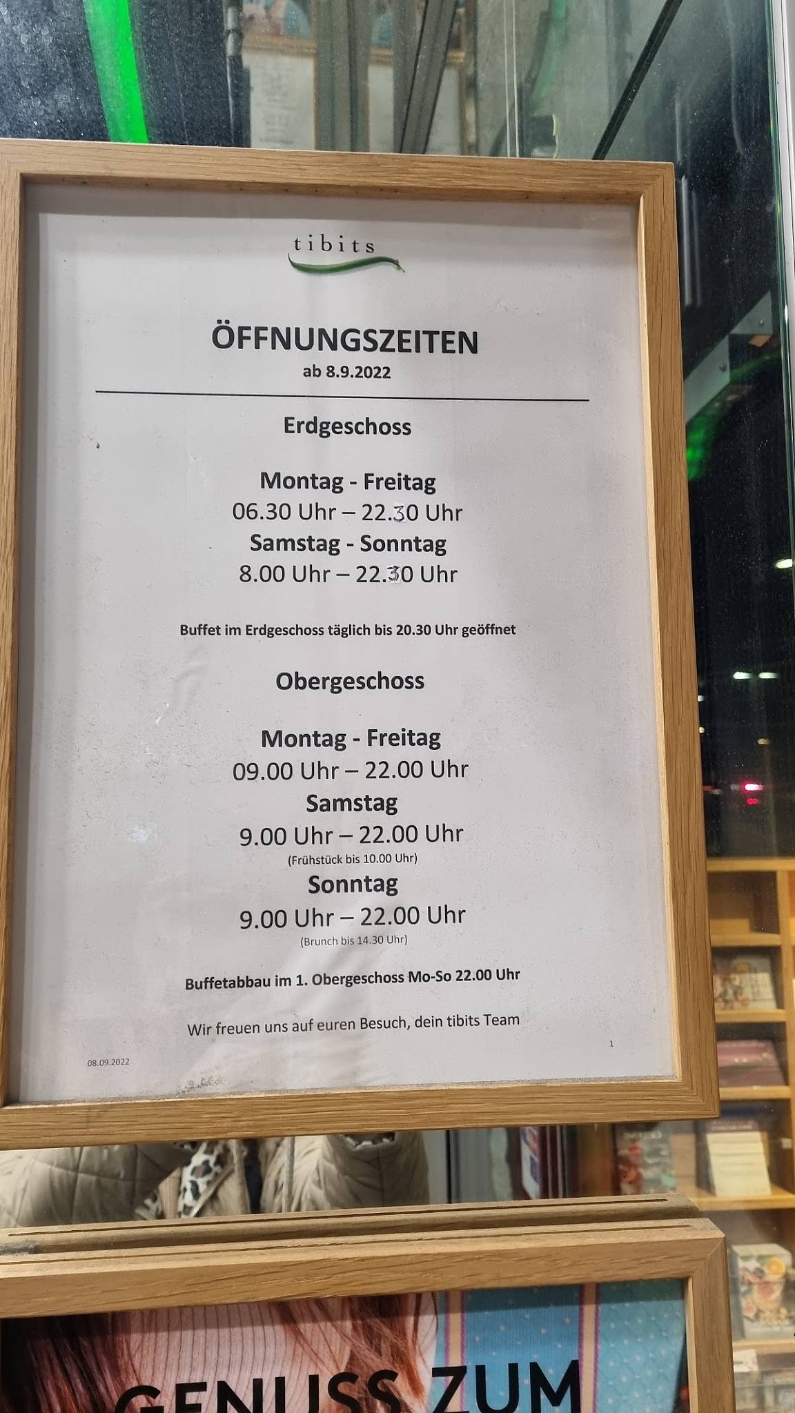 Menu di tibits Bern Gurtengasse 