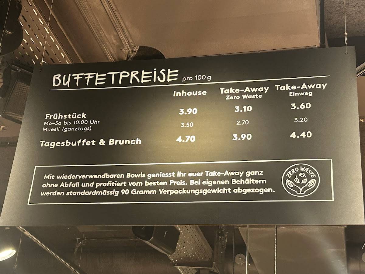 Menu de tibits Bern Gurtengasse