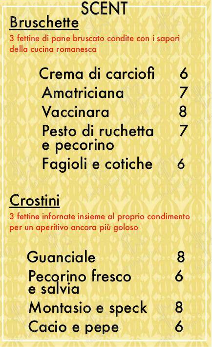 Checchino dal 1887 in Roma - Основное меню